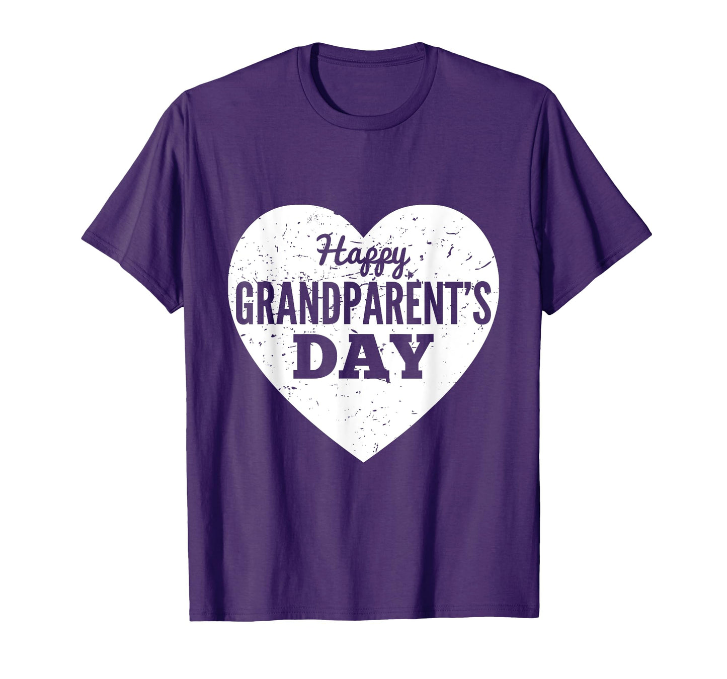 Heart Happy Grand Parents Day Grandma Grandpa T-Shirt