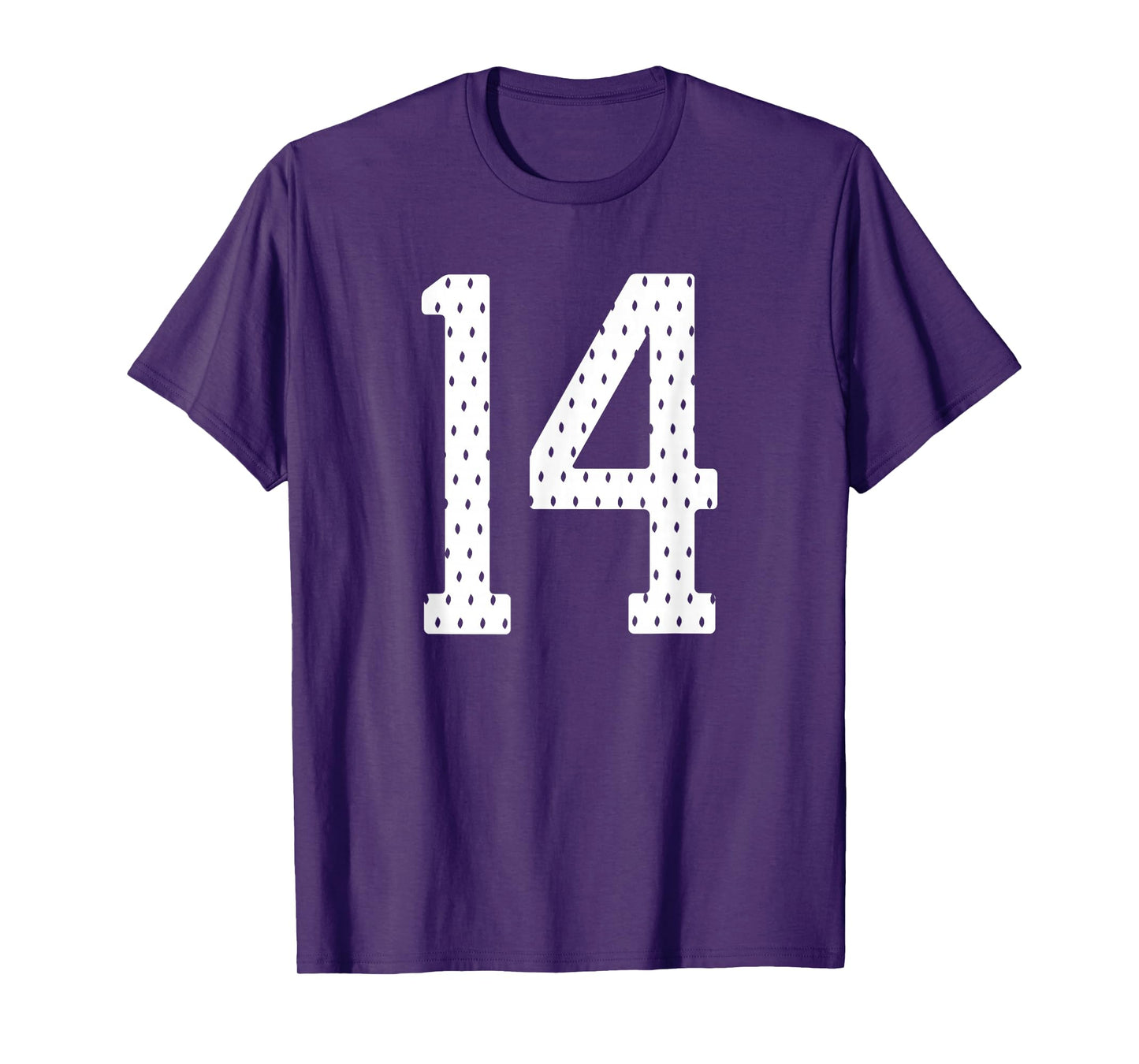 Number 14 Sports Team 14th Jersey Varsity Birthday Football T-Shirt