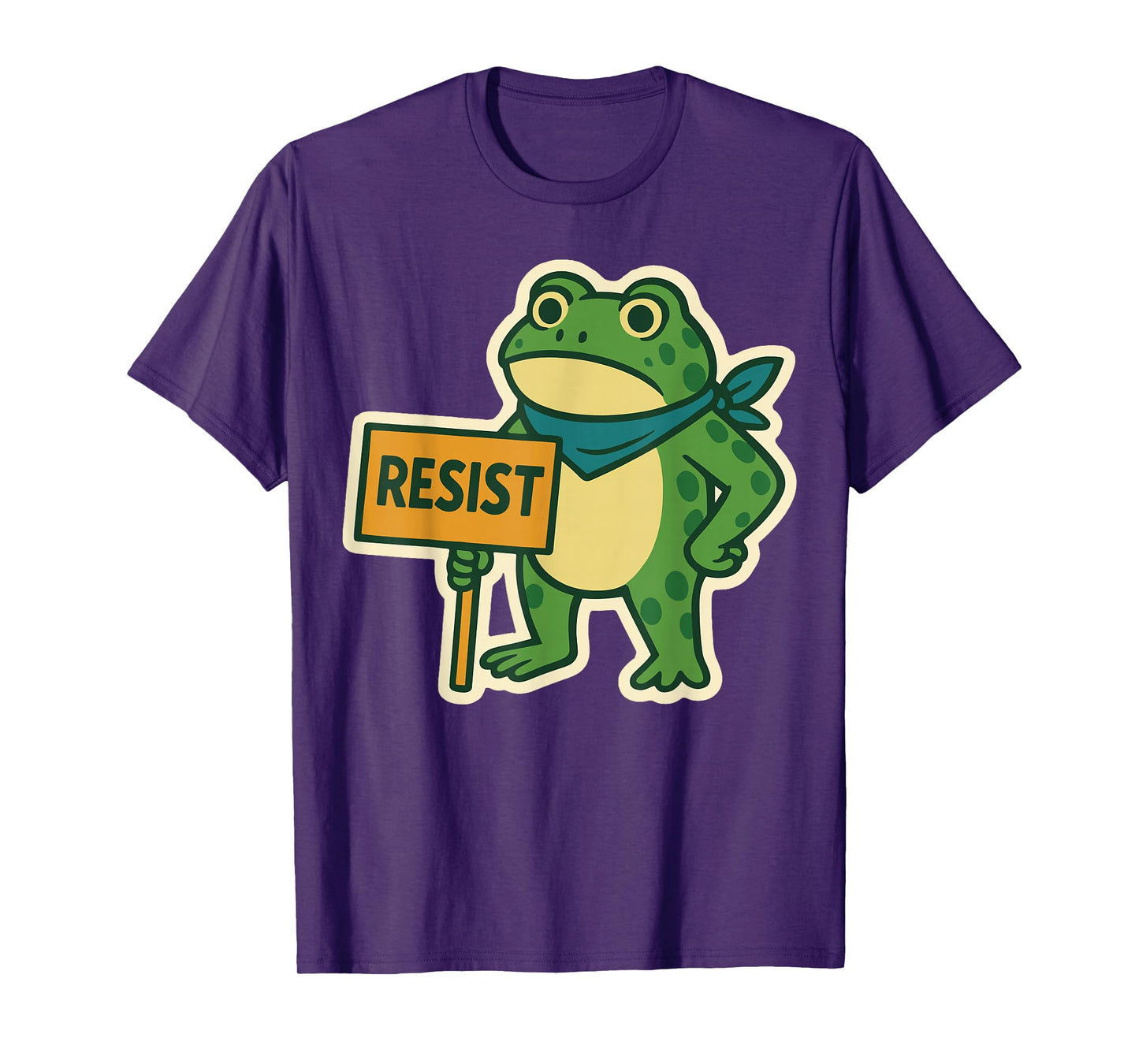 Portland Frog Protest Resist Funny Portland Frog ICE Protest T-Shirt