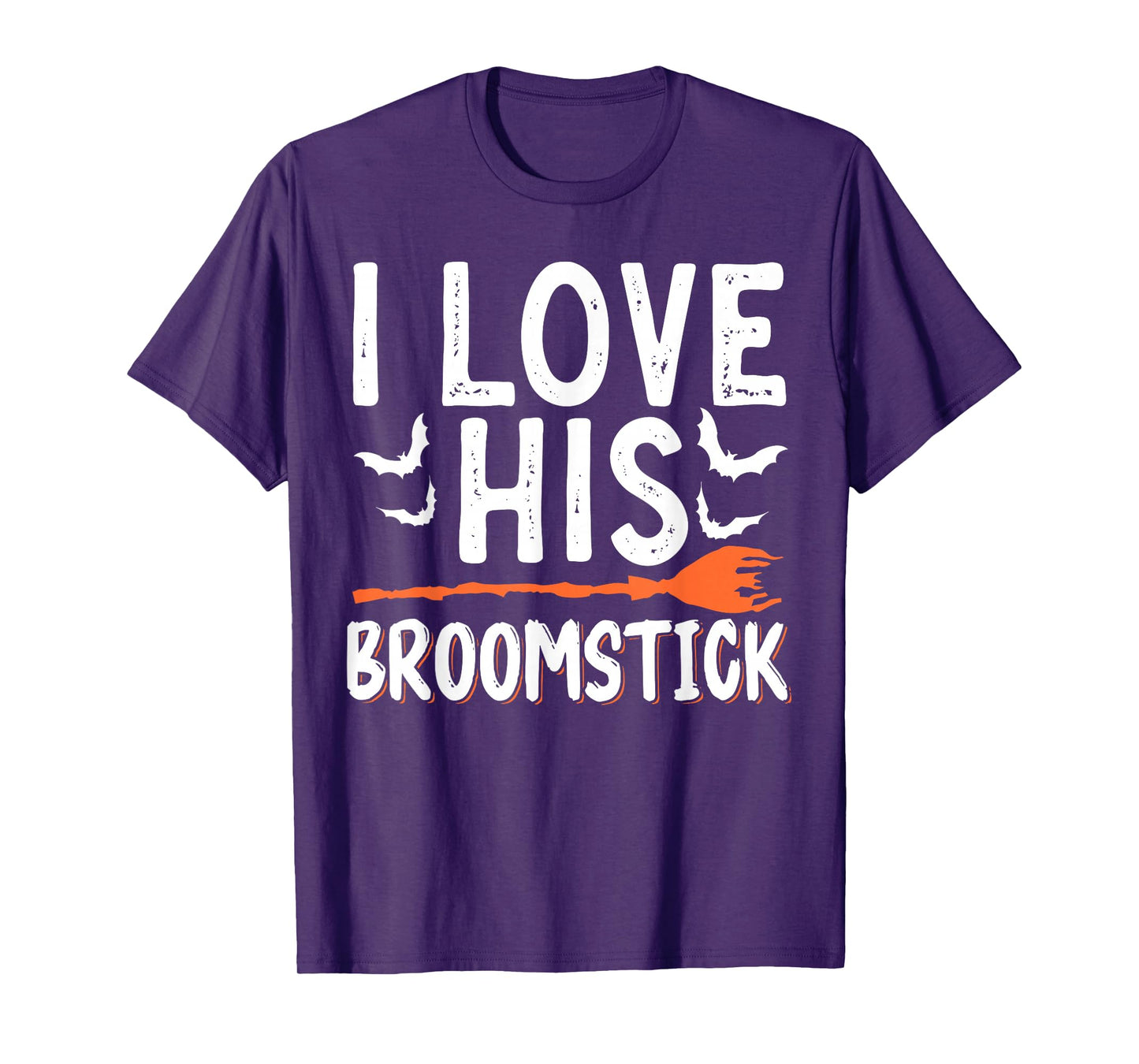 I Love His Broomstick I Love Her Pumpkins T-Shirt