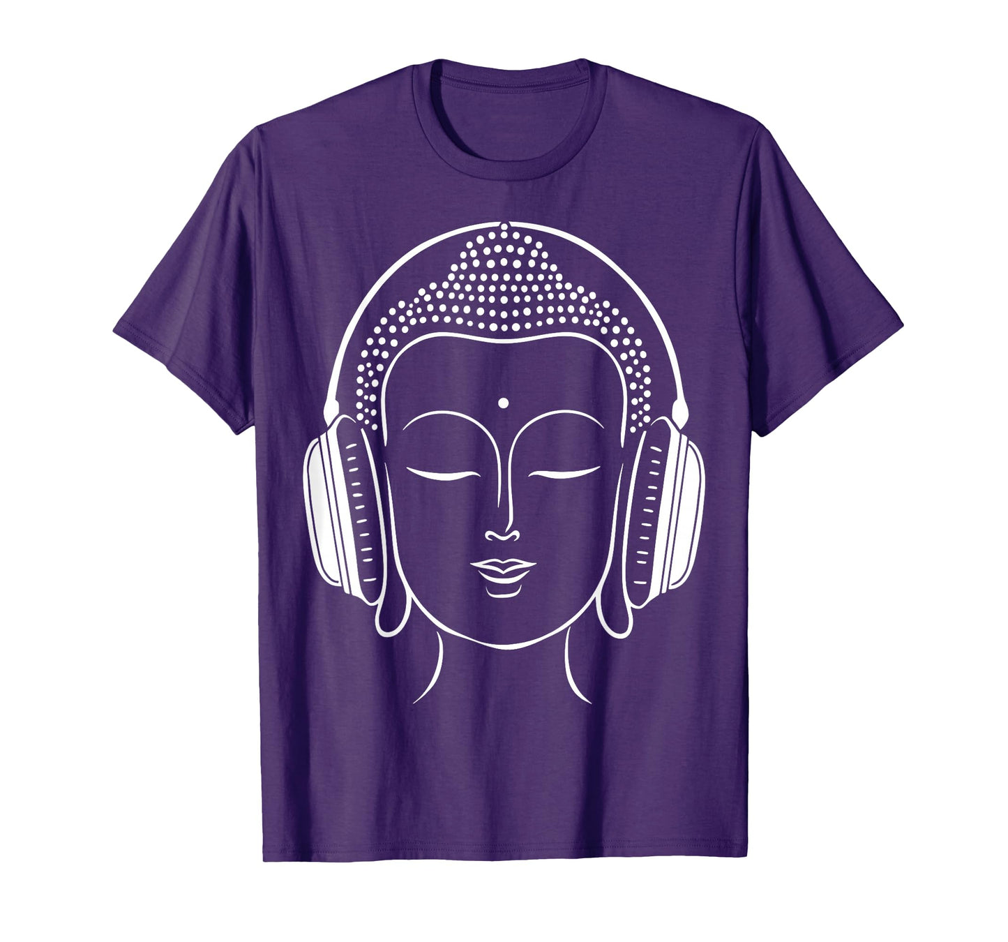 Buddha Headphones Zen Music Meditation T-Shirt