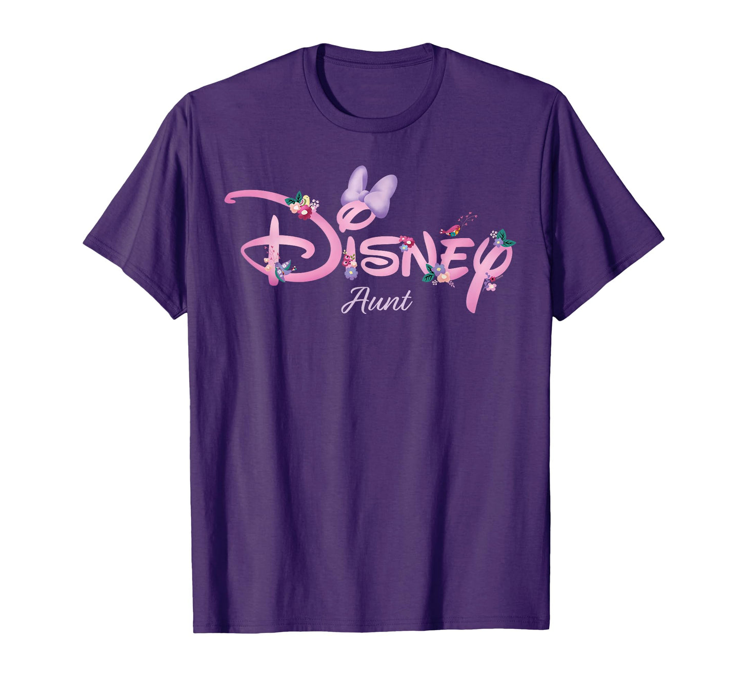 Disney Aunt Minnie Mouse Logo Family Trip Birthday Gift T-Shirt
