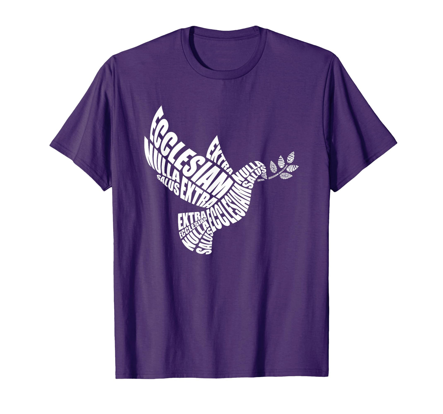 Extra Ecclesiam Nulla Salus, Dove, Trinity, Religious Gift T-Shirt