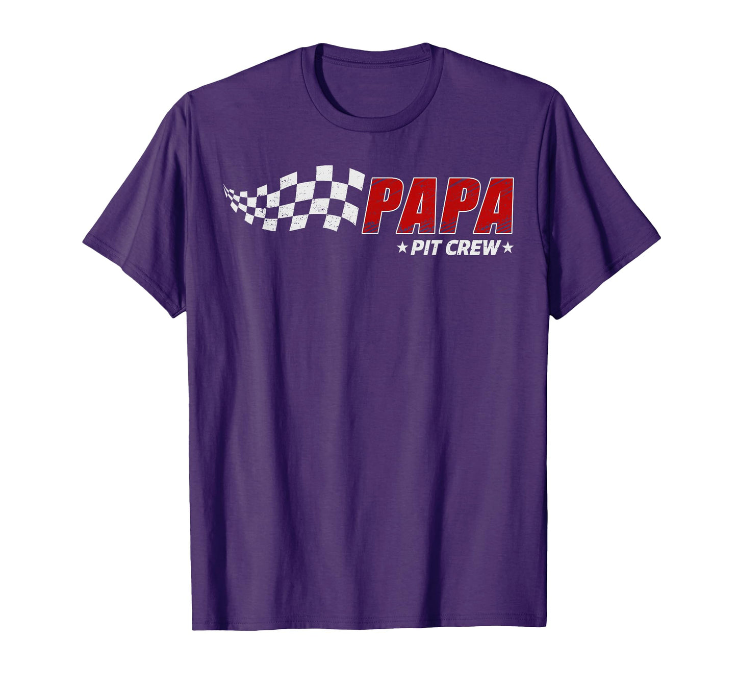 Papa Pit Crew Race Car Birthday Family Matching Pit Crew T-Shirt