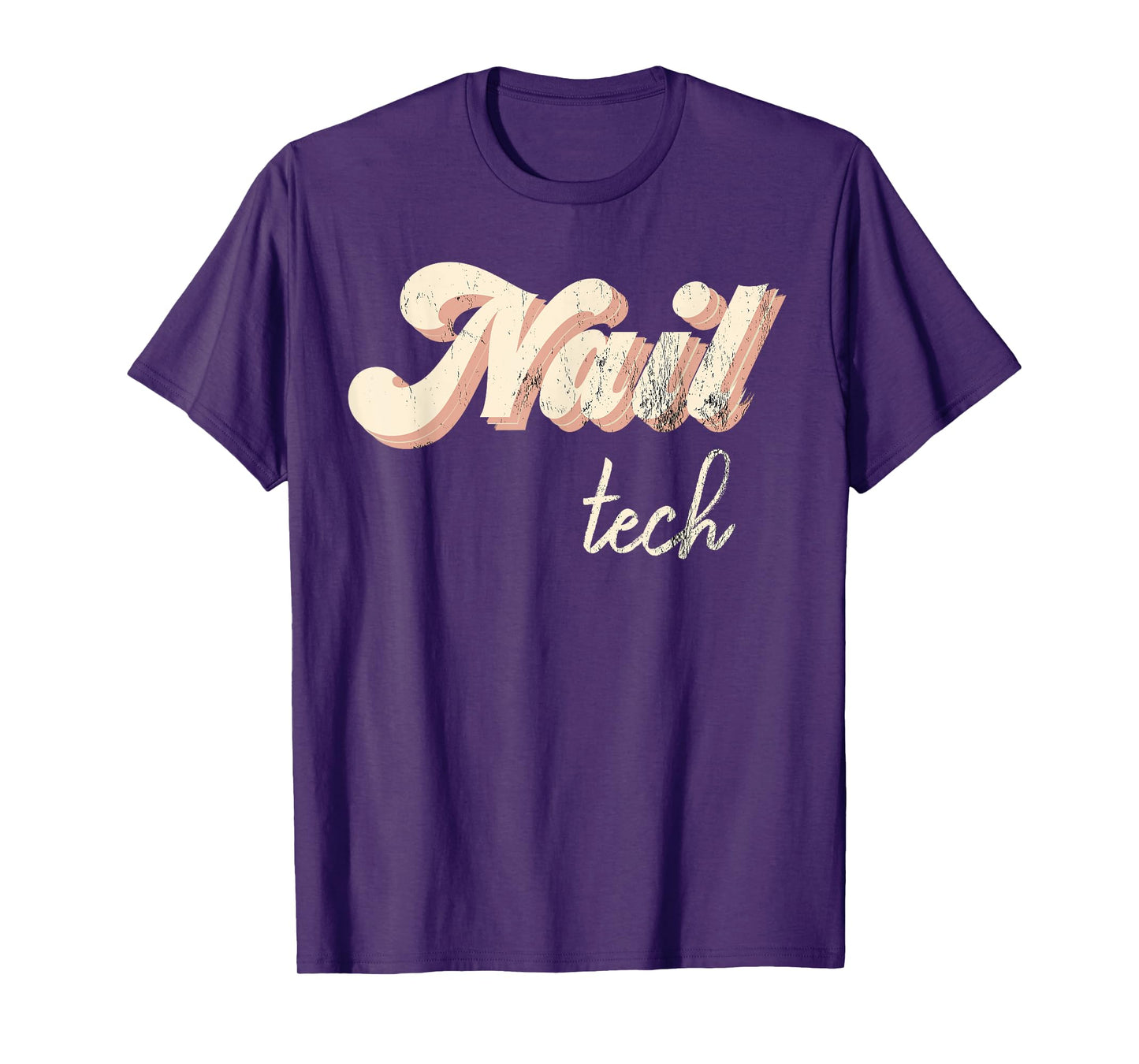Vintage Nail Technician Tee Retro Nail Hustler Nail Tech T-Shirt