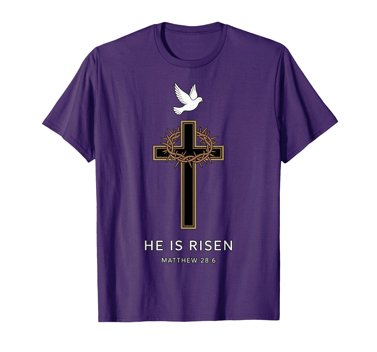 He is Risen Easter Christian Cross Faith T-Shirt