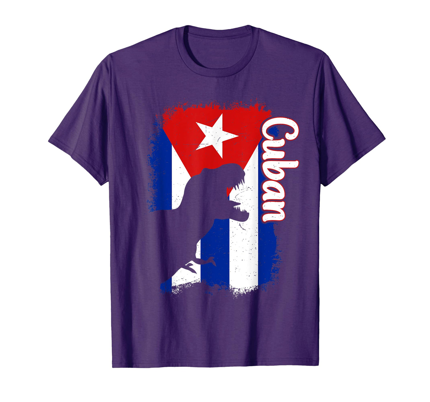 Boys Cubanita Cuba Flag Cuban Dino Kids Hispanic Heritage T-Shirt