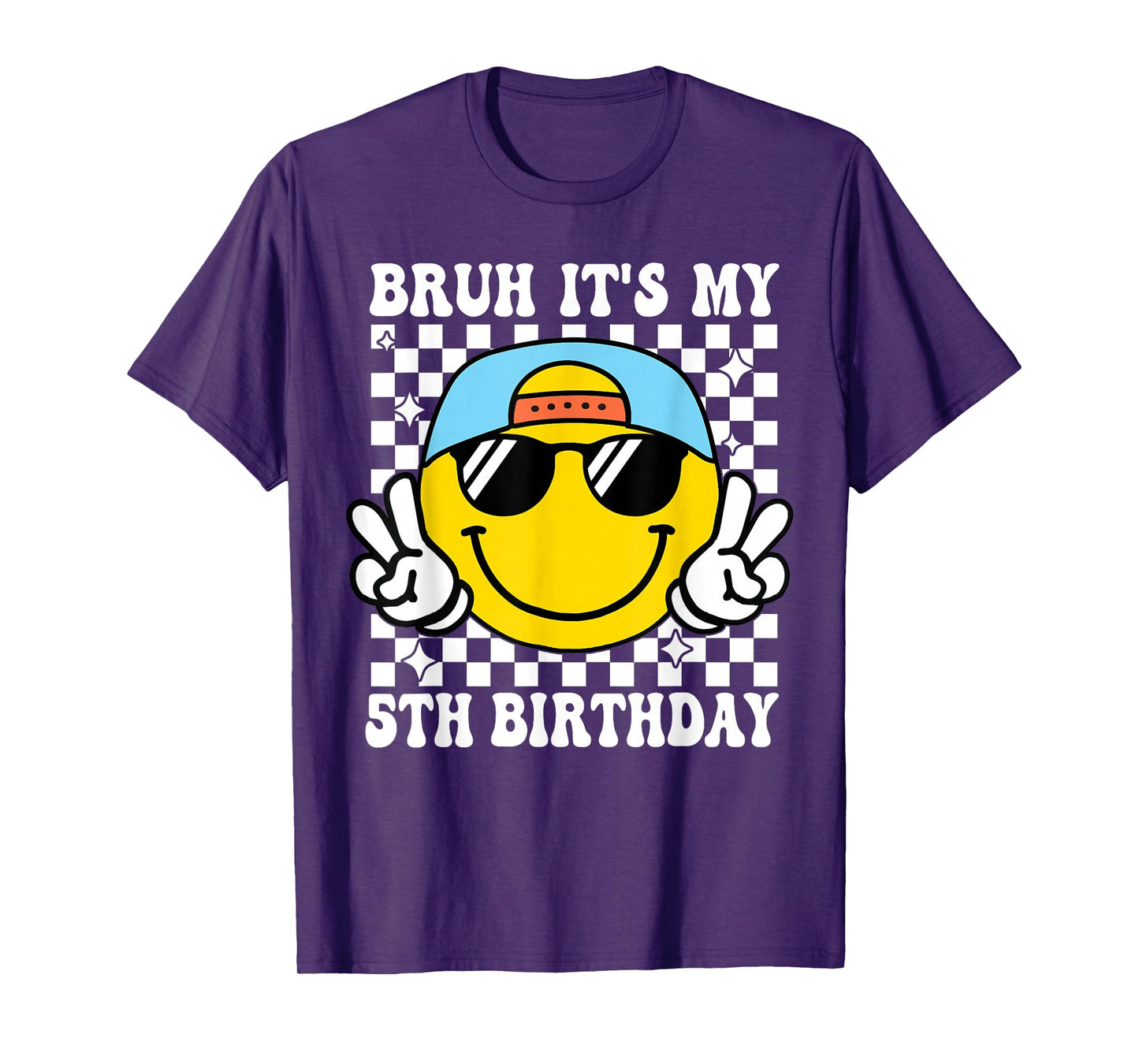 Bruh It's My 5th Birthday 5 Year Old Birthday Boys Girls T-Shirt