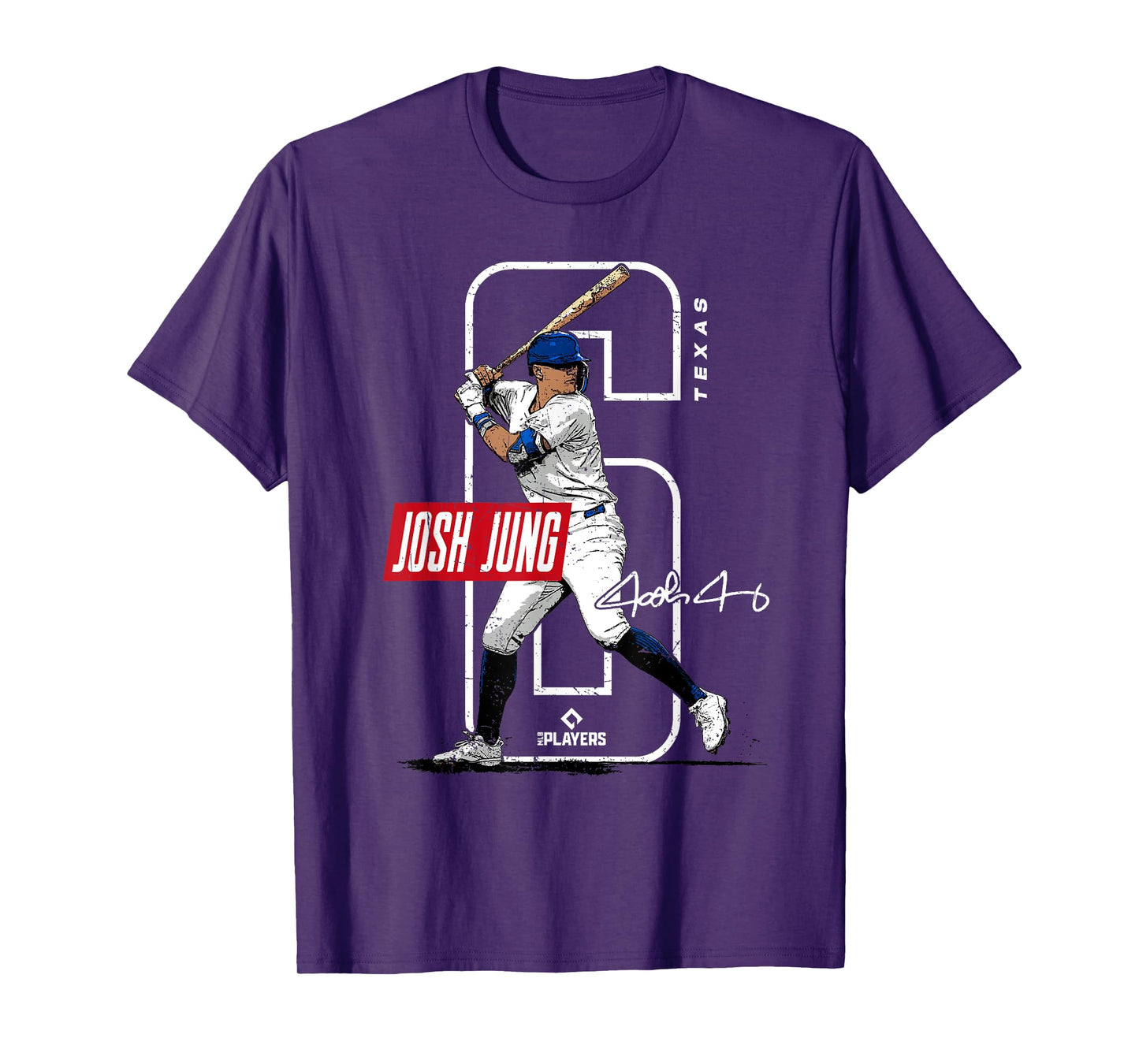 Josh Jung | Texas Baseball Players | MLBJOJ3002 T-Shirt