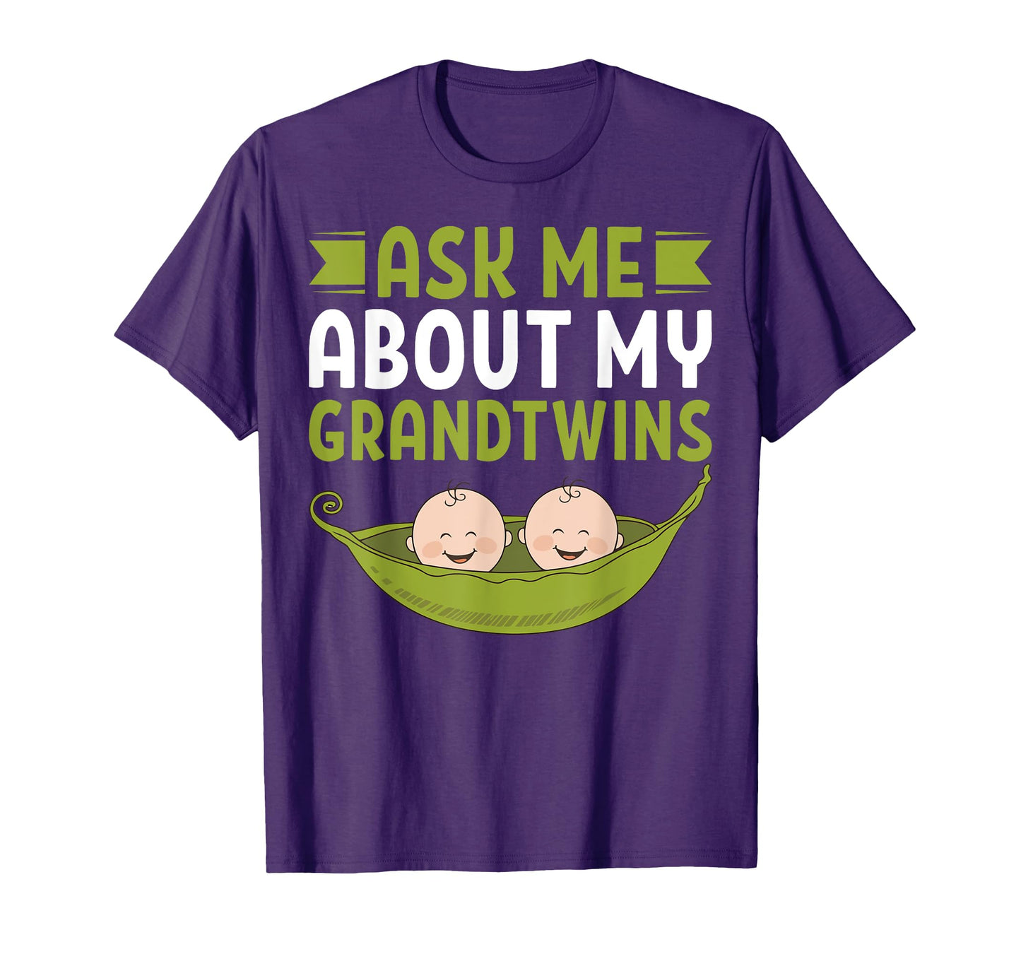 Ask Me About My Grandtwins Twin Grandpa T-Shirt