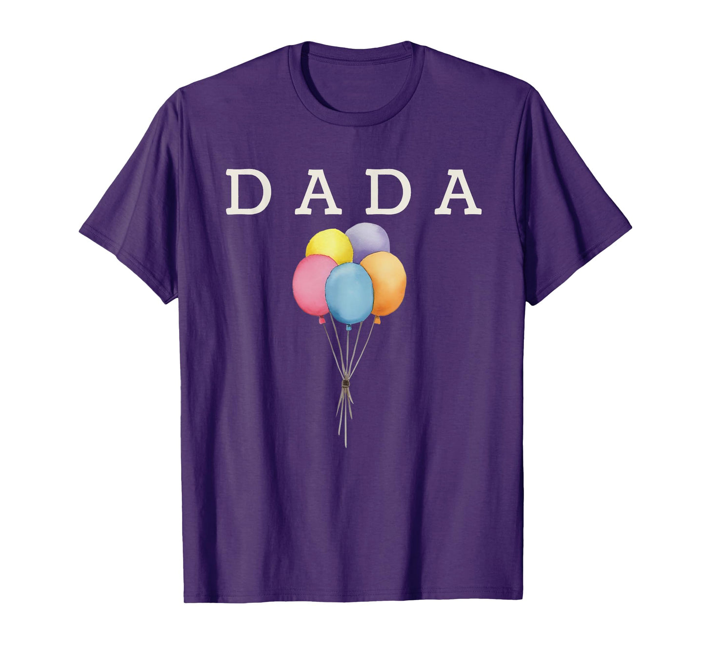 Dada of The Rainbow Balloon Birthday Boy Girl Family T-Shirt