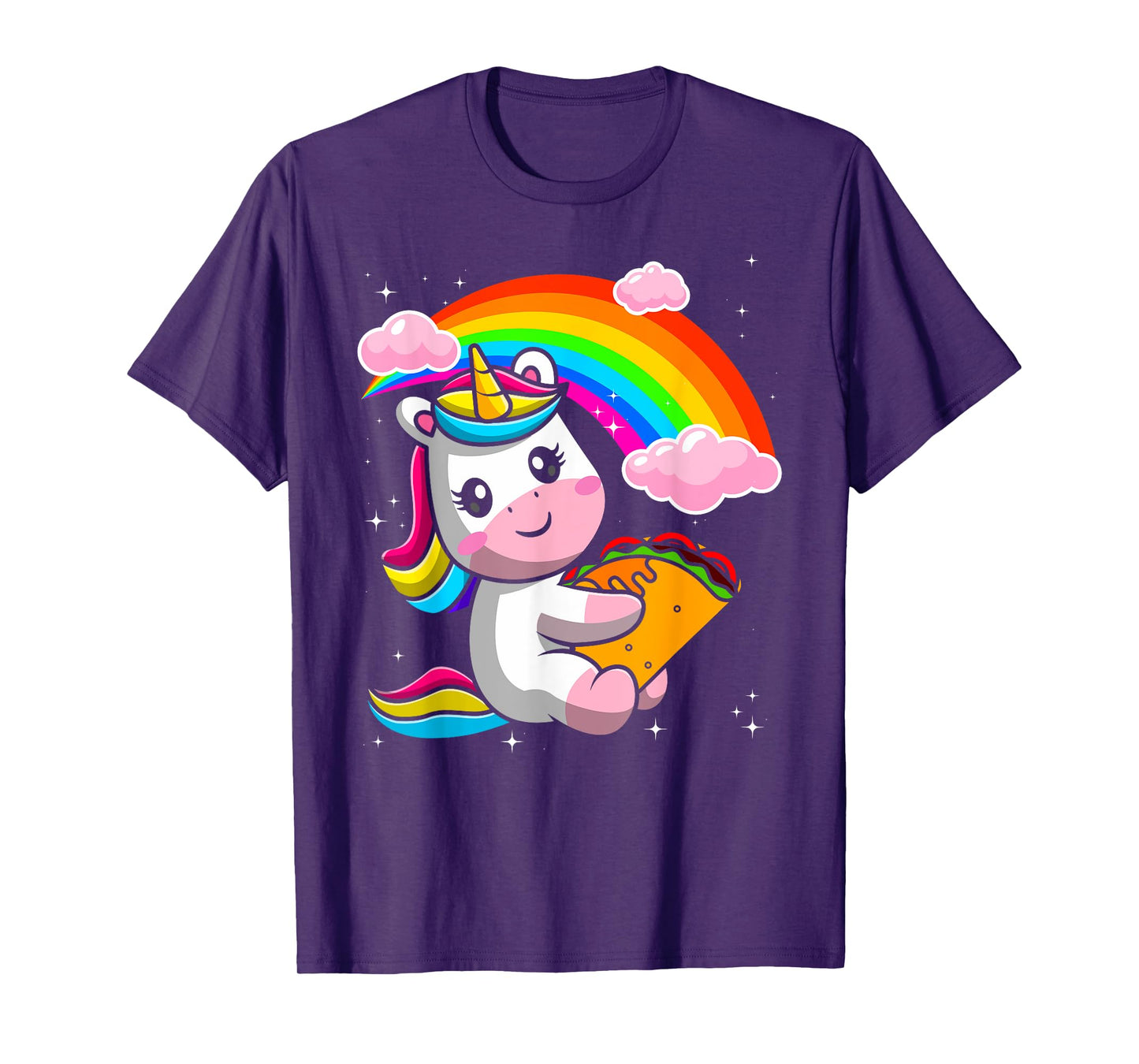 Unicorn Taco Rainbow Fiesta Cinco De Mayo Toddler Girls Kids T-Shirt