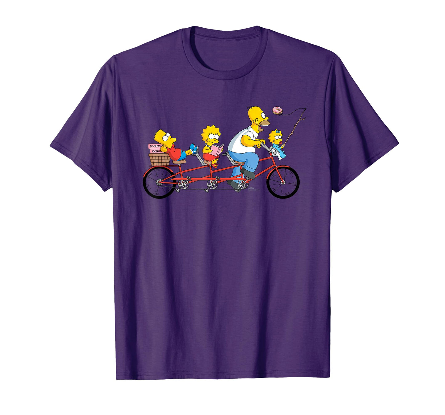 The Simpsons Father's Day Homer and Kids Bike Ride with Dad T-Shirt