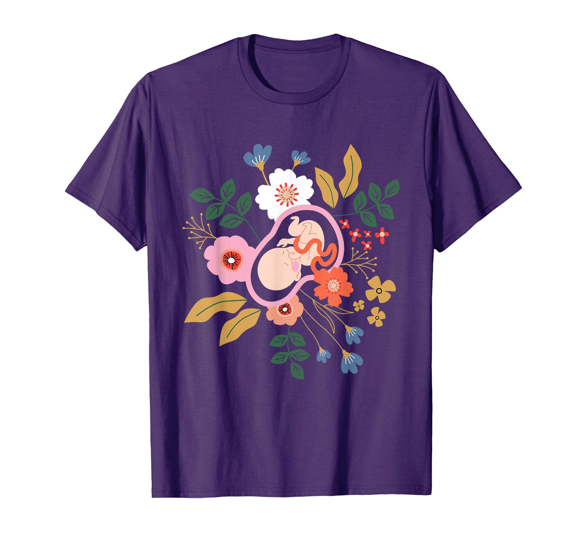 Floral Doula Midwifery - Midwives Childbirth Labor Assistant T-Shirt