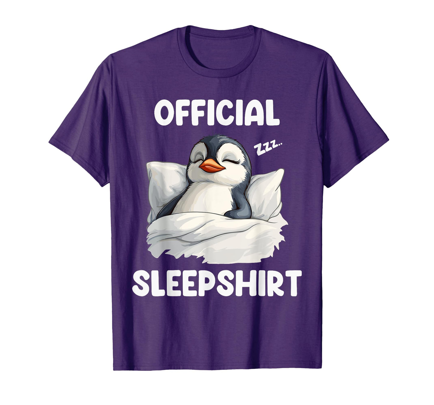 Official Sleepshirt Sleeping Penguin Animal Lovers Pajama T-Shirt