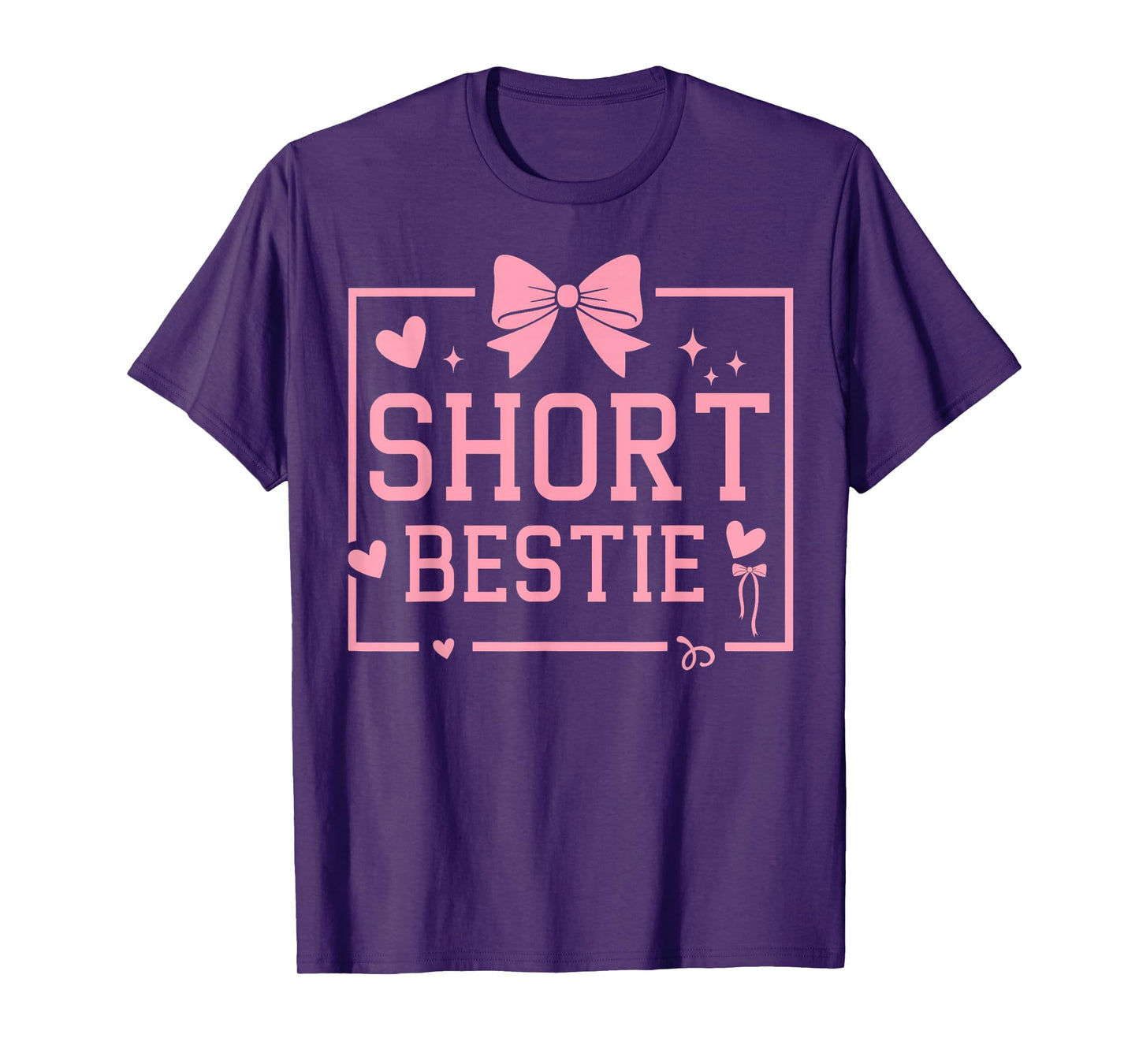 Best Friend Matching Tall Short Bestie Besties Matching BFF T-Shirt
