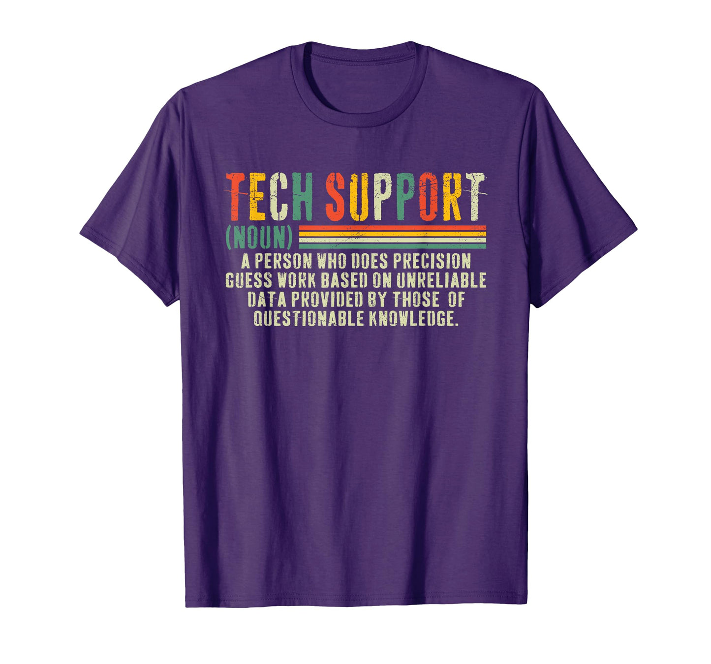 Funny Tech Support Cool Vintage Tech Support Definition T-Shirt