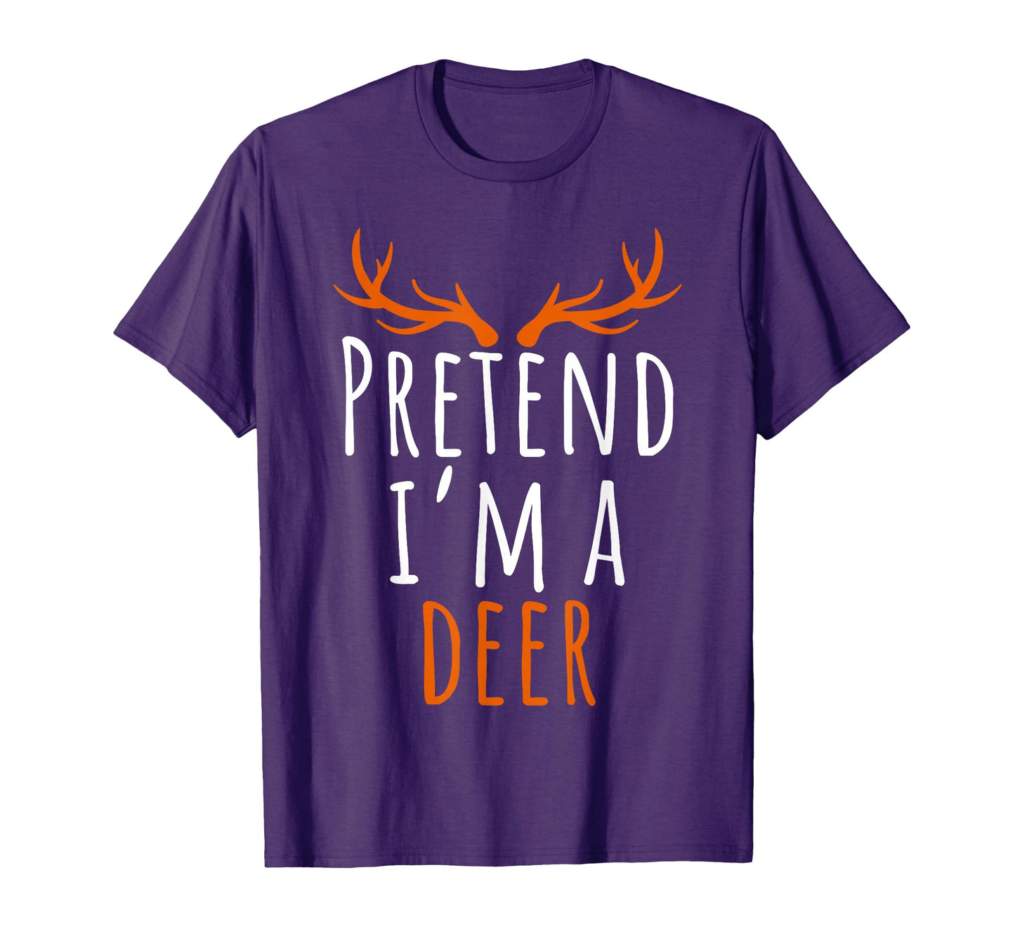 Pretend I'm A Deer Funny Reindeer Sven Adult Cute Matching T-Shirt