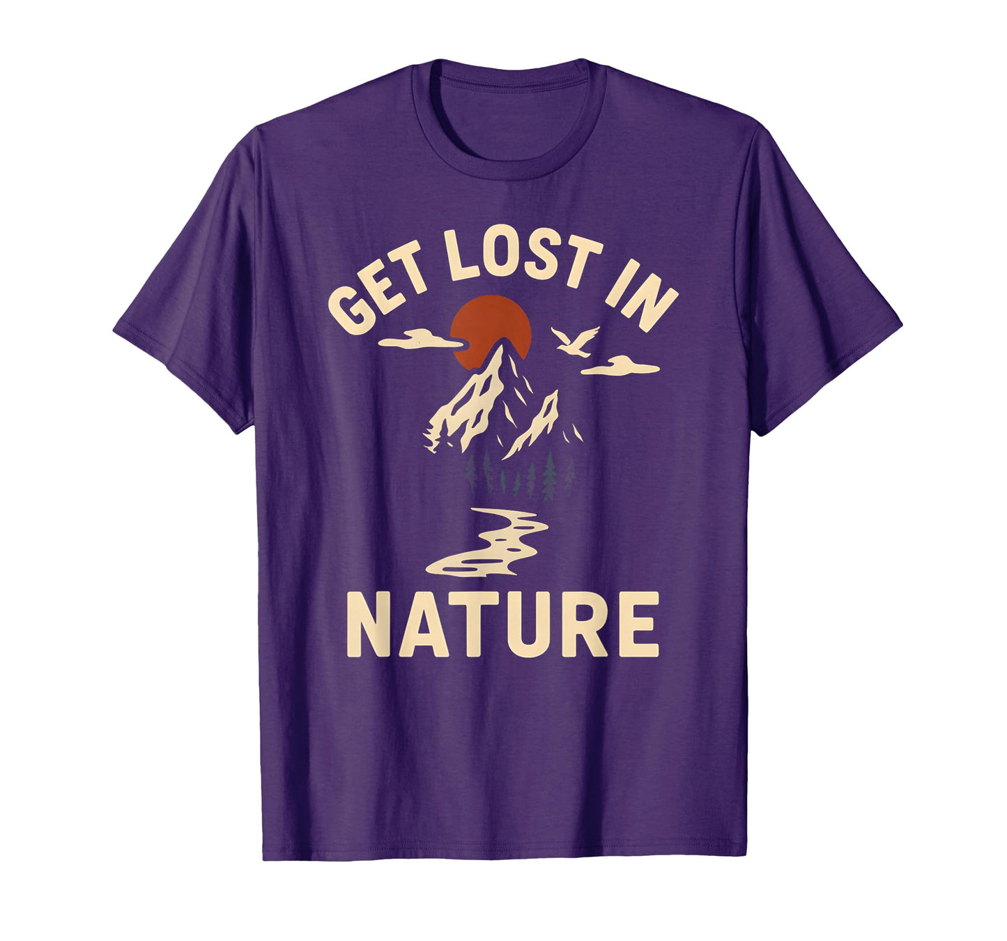 Creation Get Lost in Nature Vintage Mens Christian Religious T-Shirt
