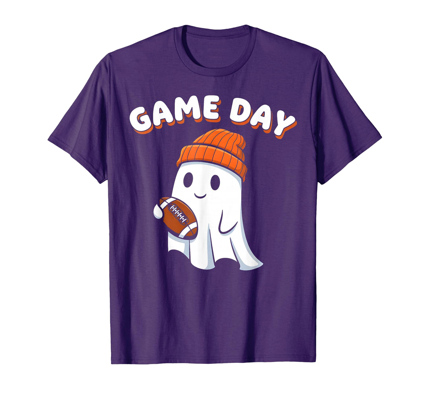 Football Game Day Ghost Halloween T-Shirt