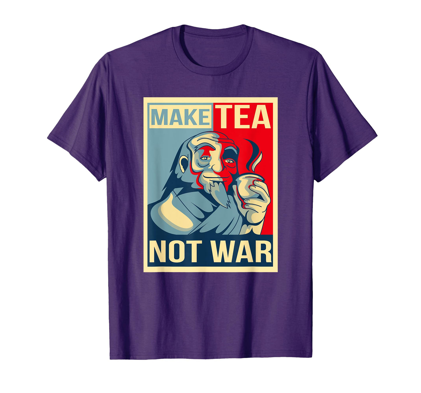 Make Tea Not War. Tealover Japanese Buddha Herbal Peace T-Shirt