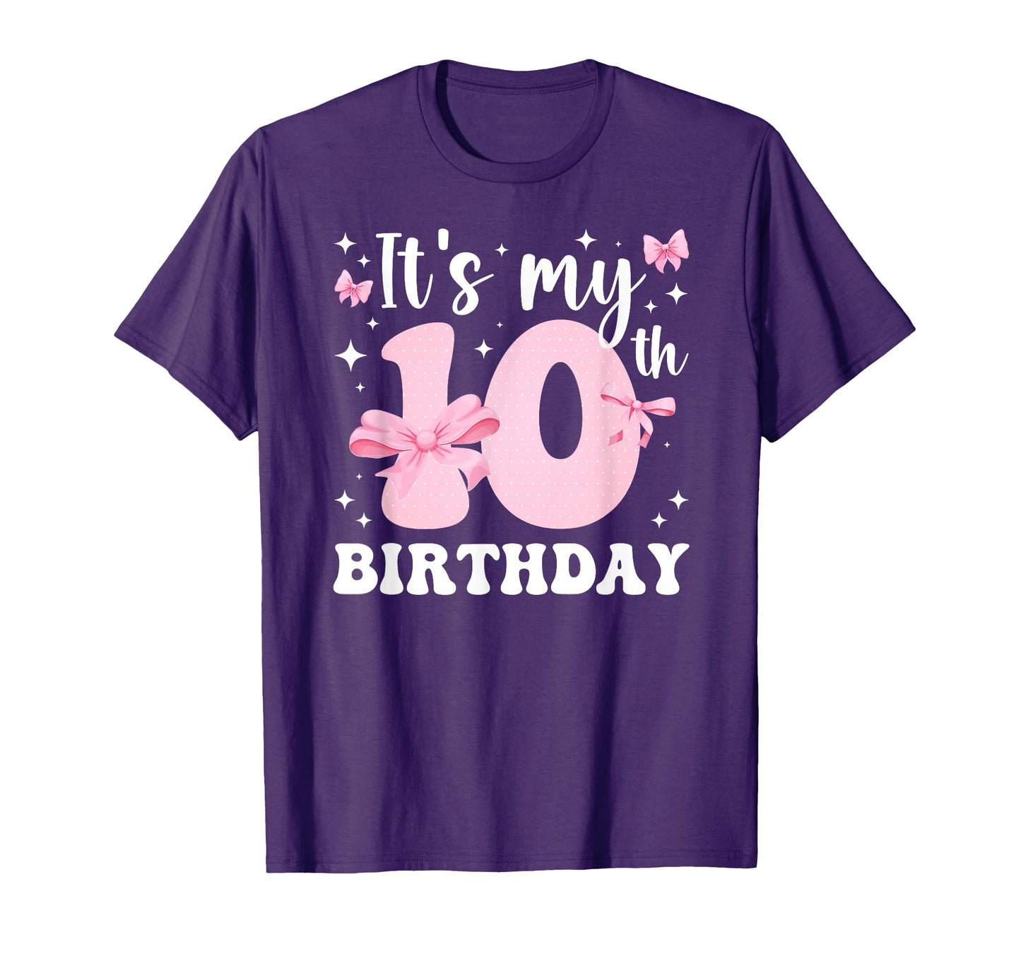 10th Coquette Themed Birthday 10 Year Old Girl Coquette Bow T-Shirt