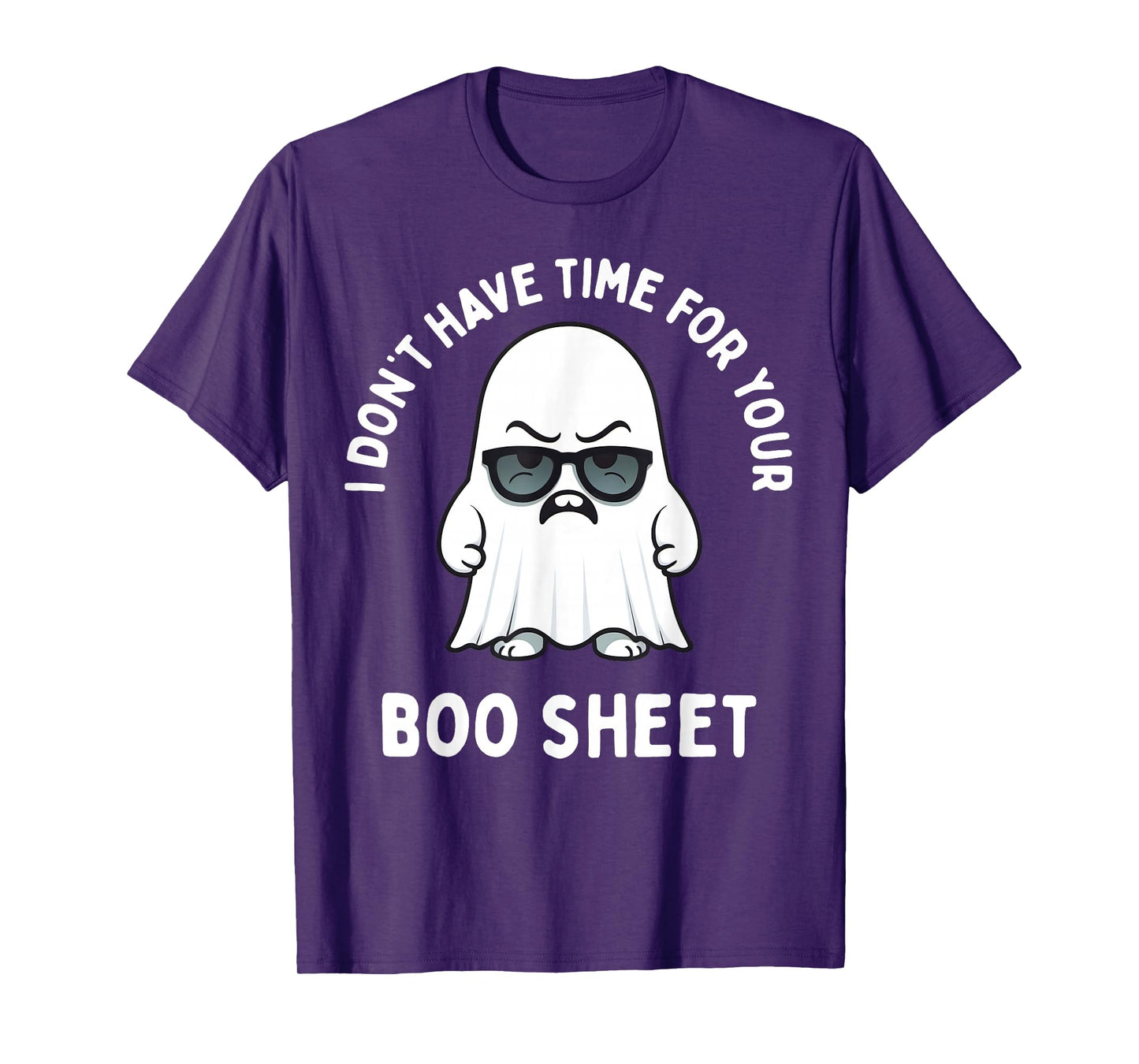 Boo Sheet Ghost Funny Halloween Costume Men Women T-Shirt
