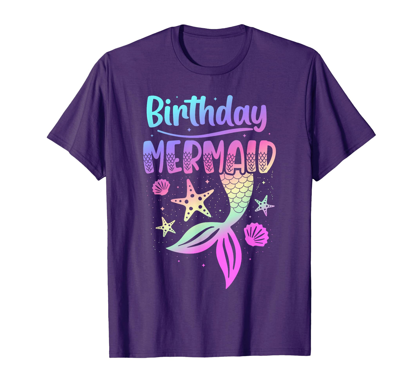 Birthday Mermaid Party Teen Girl Mermaid Women T-Shirt