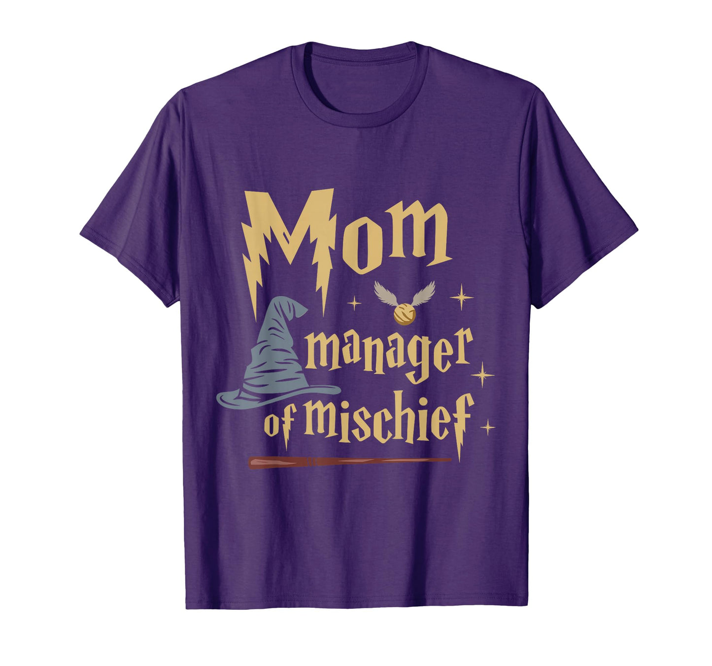Funny Women Magical Mom Manager of Mischief Mother's Day T-Shirt