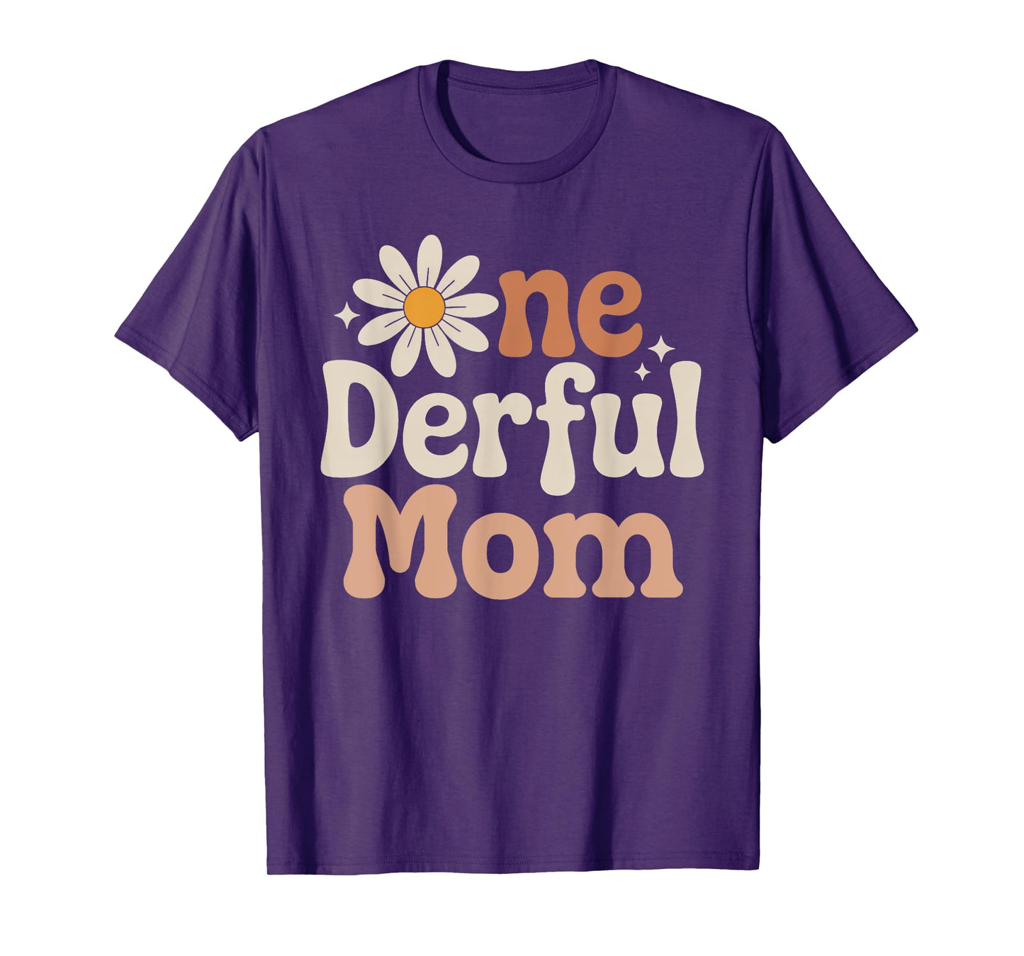 One derful Mom Wild One Daisy First Birthday Family Party T-Shirt