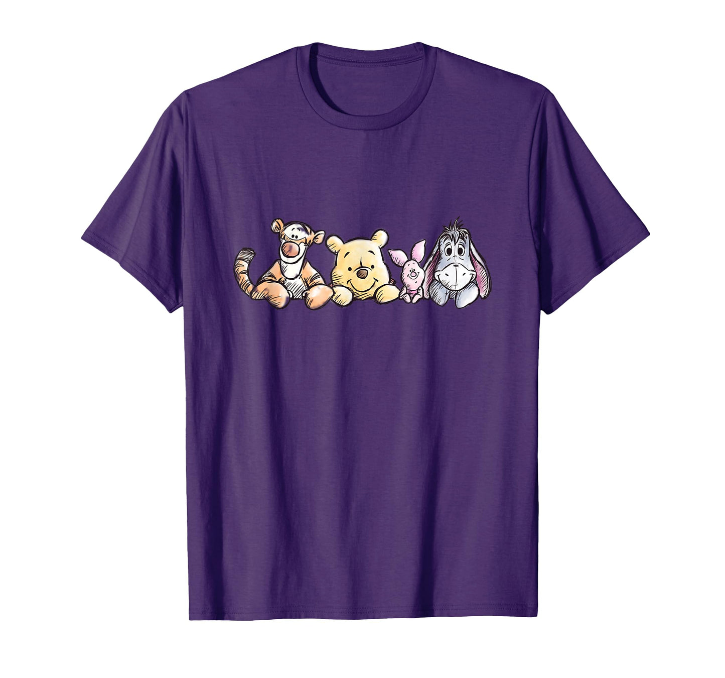 Disney Winnie The Pooh Sketch Style T-Shirt