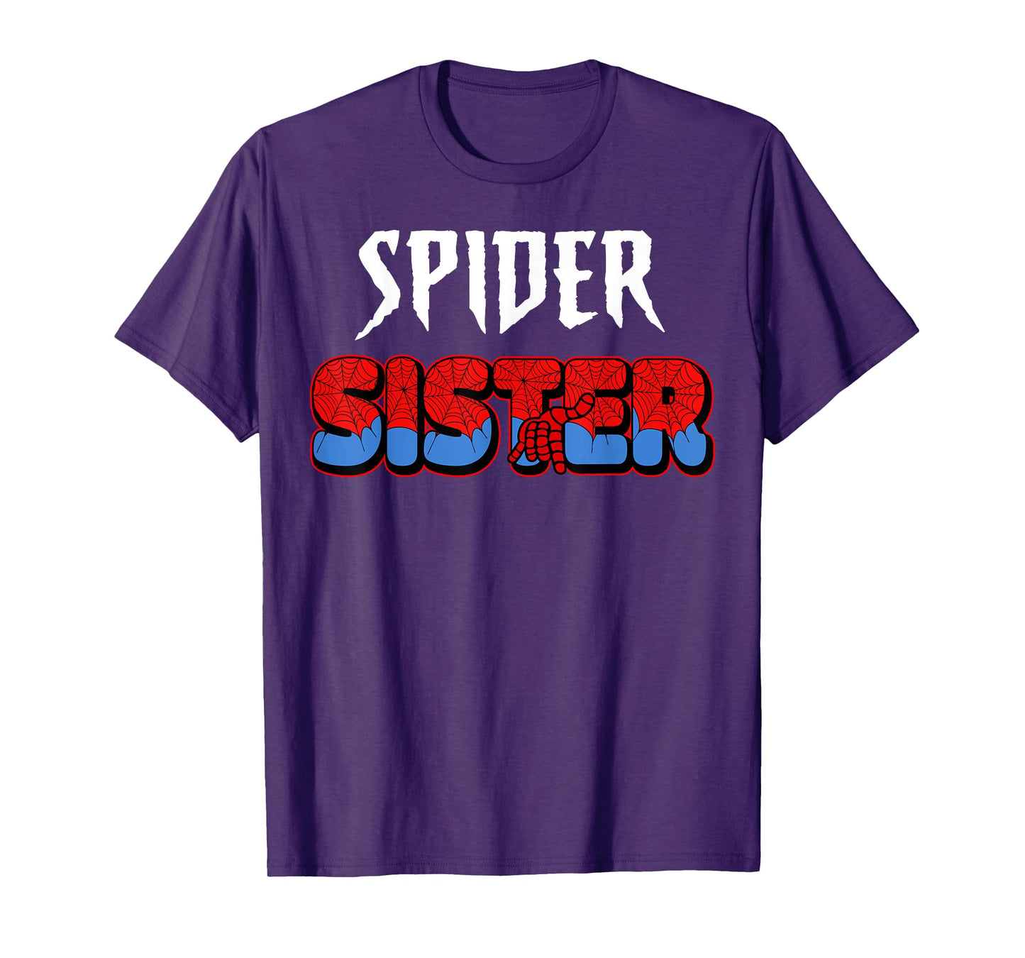 Groovy Spider Sister Matching Family Birthday Party Theme T-Shirt