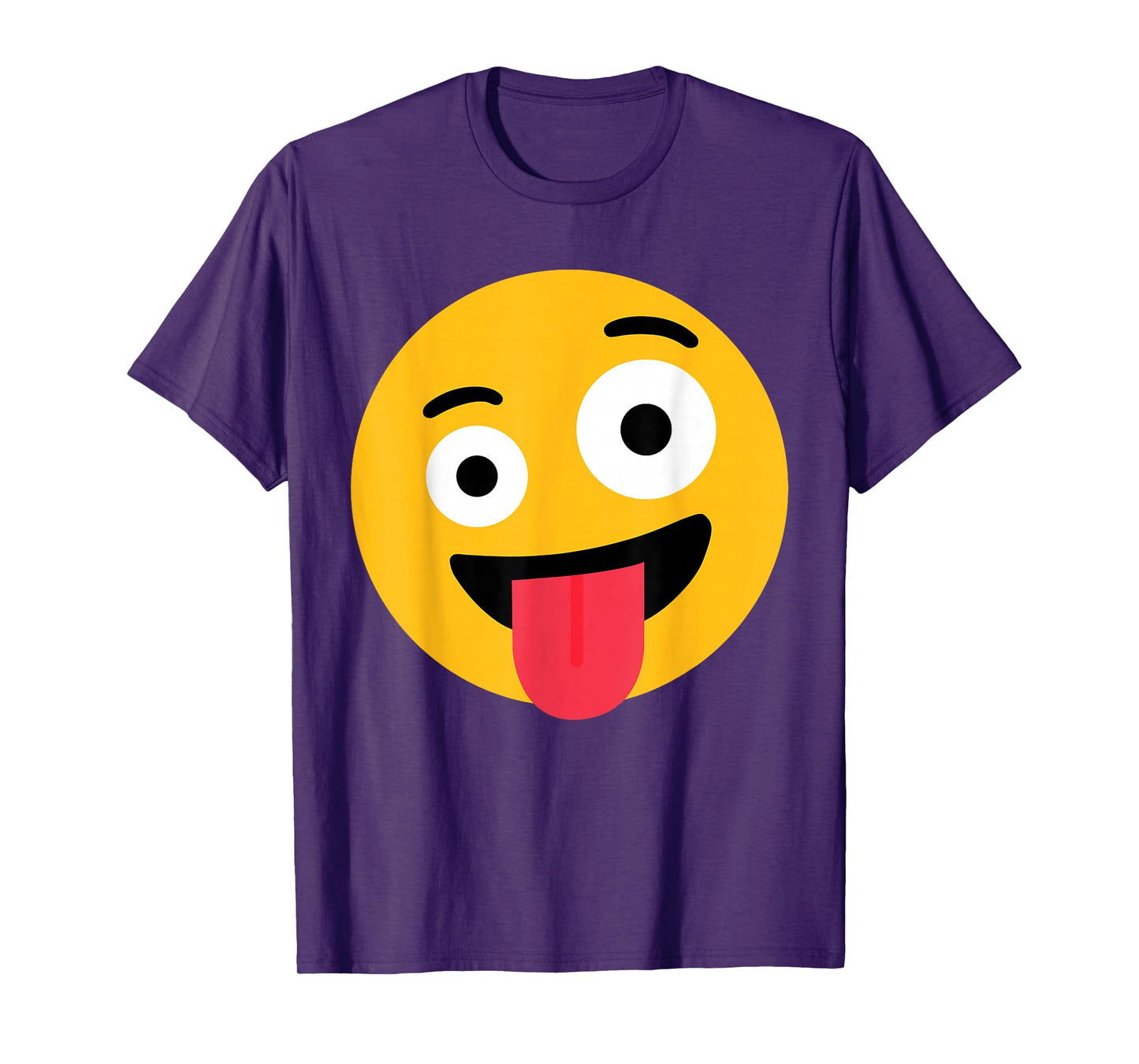 Funny Emoticon Wild Crazy Eyes Excited Zany Face T-Shirt