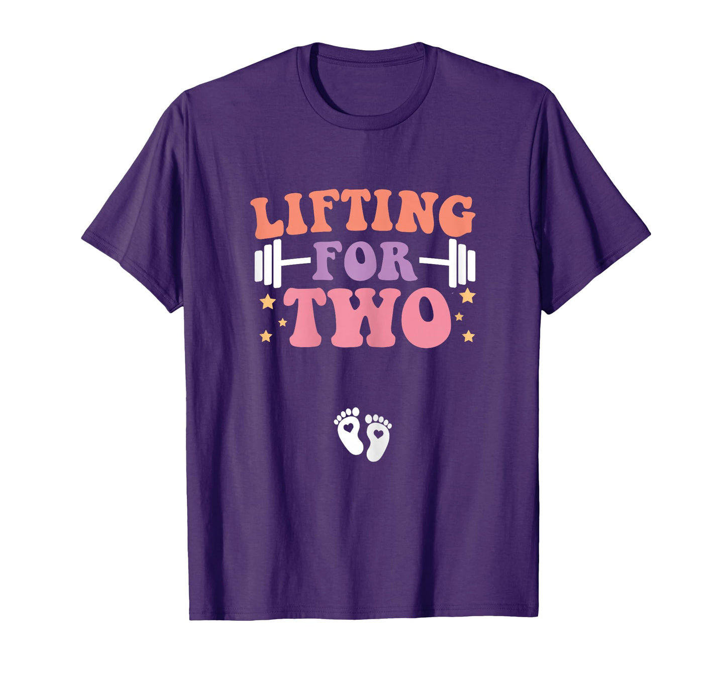 Lifting For Two Funny Pregnancy Gym Workout Expecting Mom T-Shirt