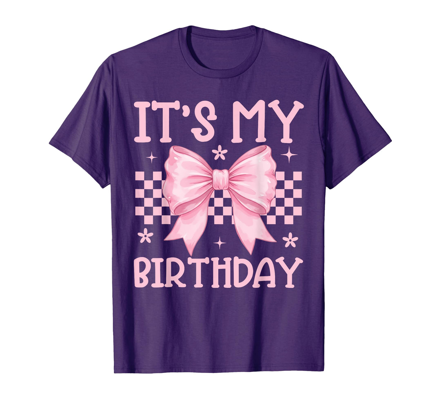 Cute It's My Birthday Girls Women Teens Coquette Bow Bday T-Shirt