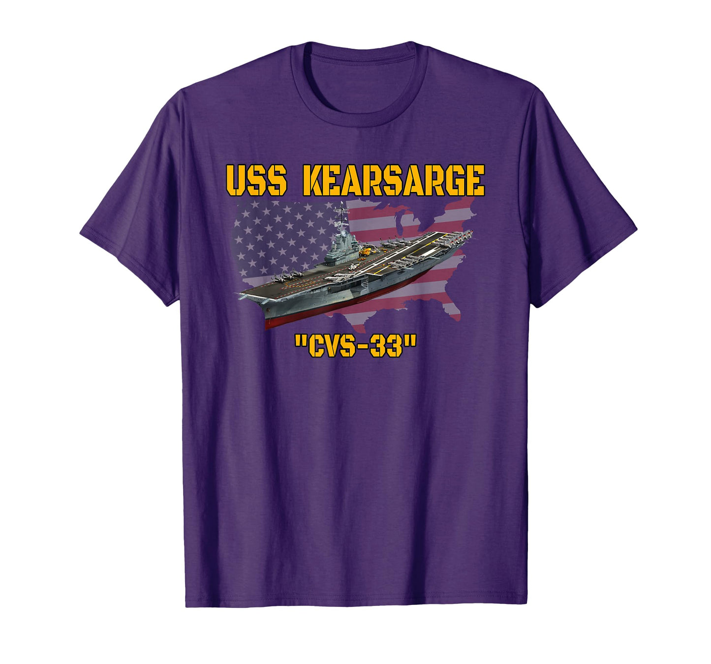 Aircraft Carrier USS Kearsarge CVS-33 Veteran Day Father Day T-Shirt