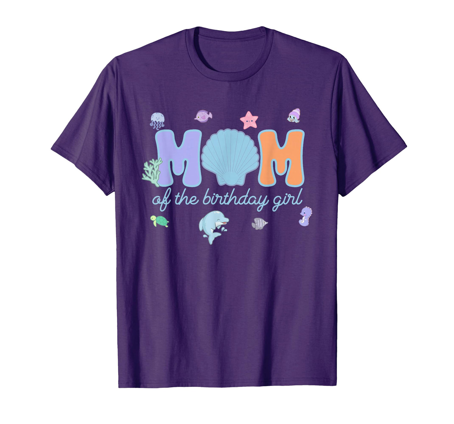Mom & Dad of The Birthday Girl One-der The Sea Mama and Dad T-Shirt