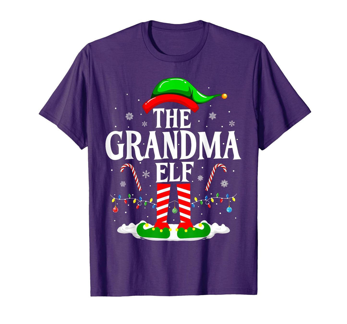 The Grandma Elf Funny Xmas Elf Matching Family Christmas T-Shirt