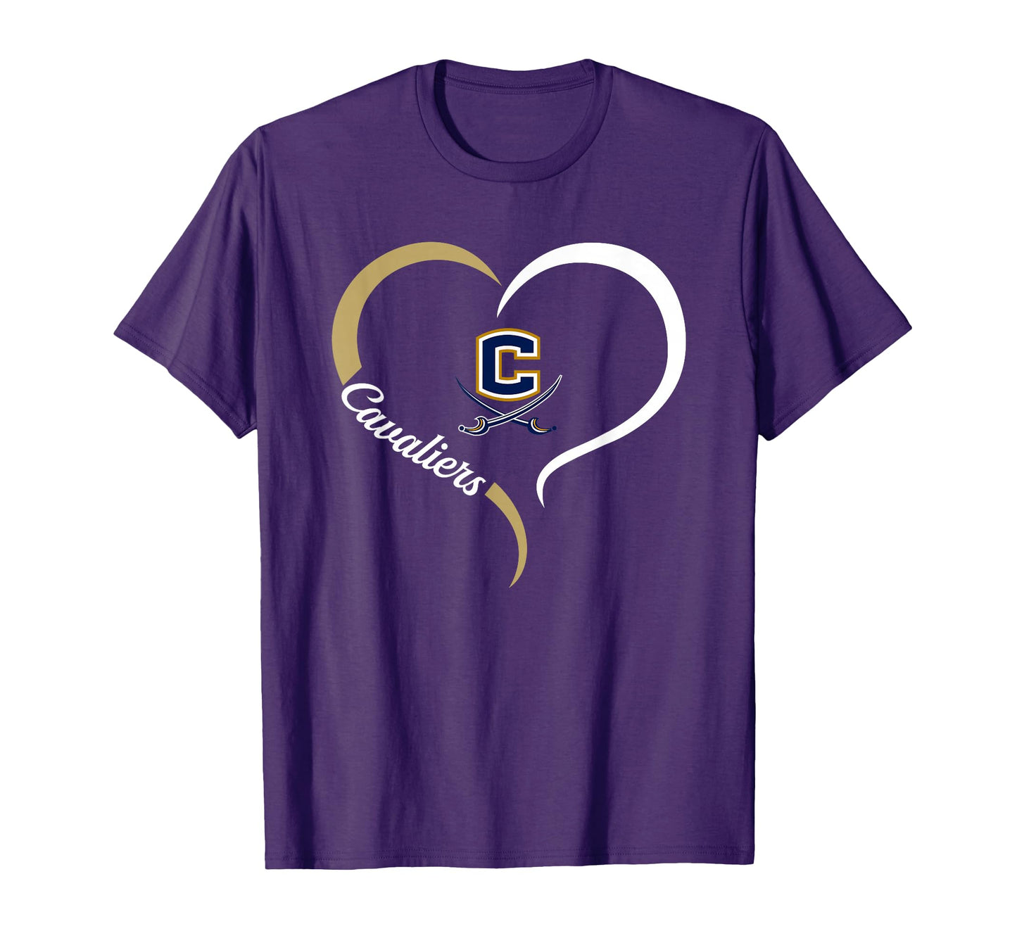 Cuthbertson Cavaliers Logo Half Heart Slogan HS T-Shirt
