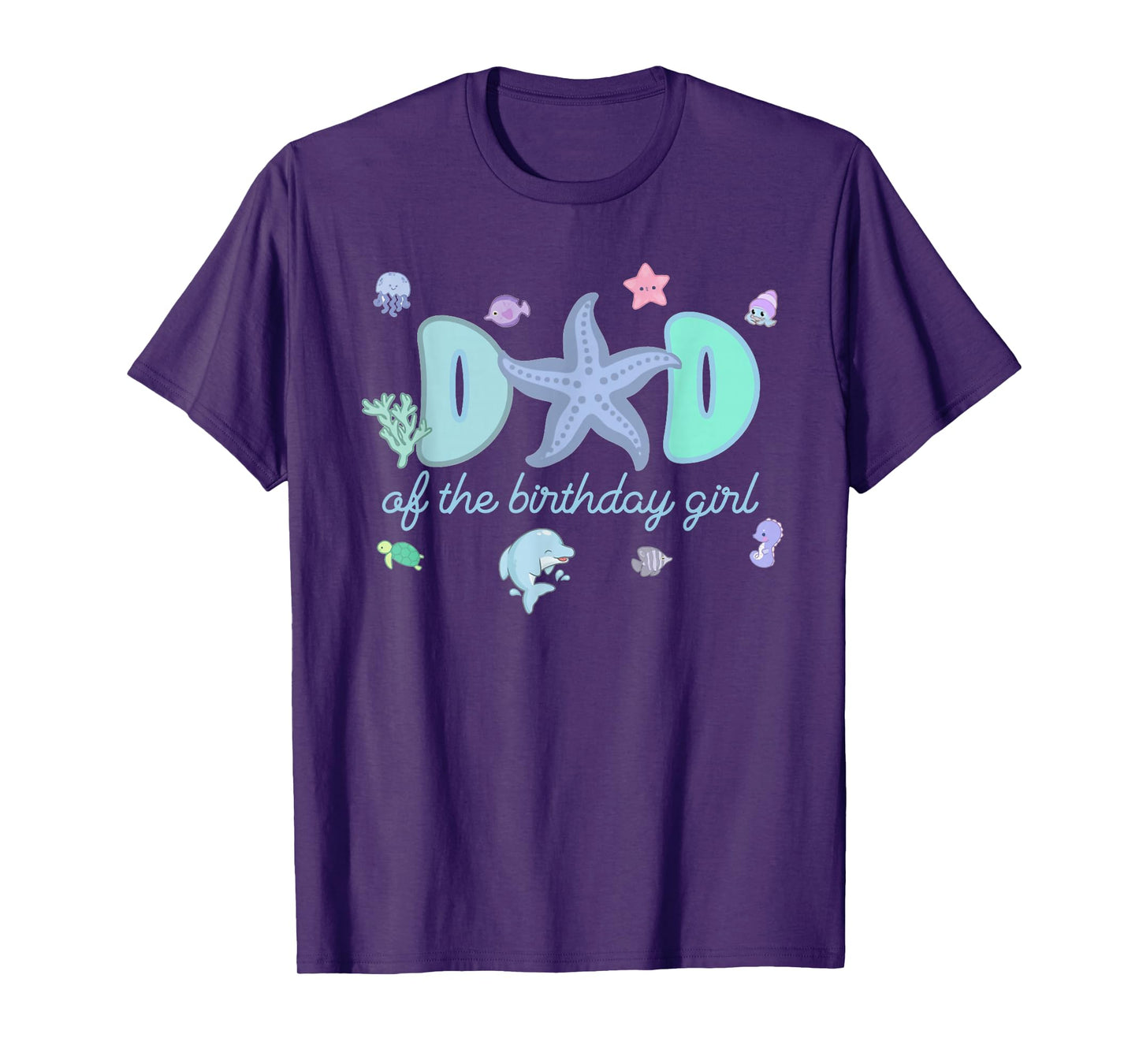 Mom & Dad of The Birthday Girl One-der The Sea Mama and Dad T-Shirt