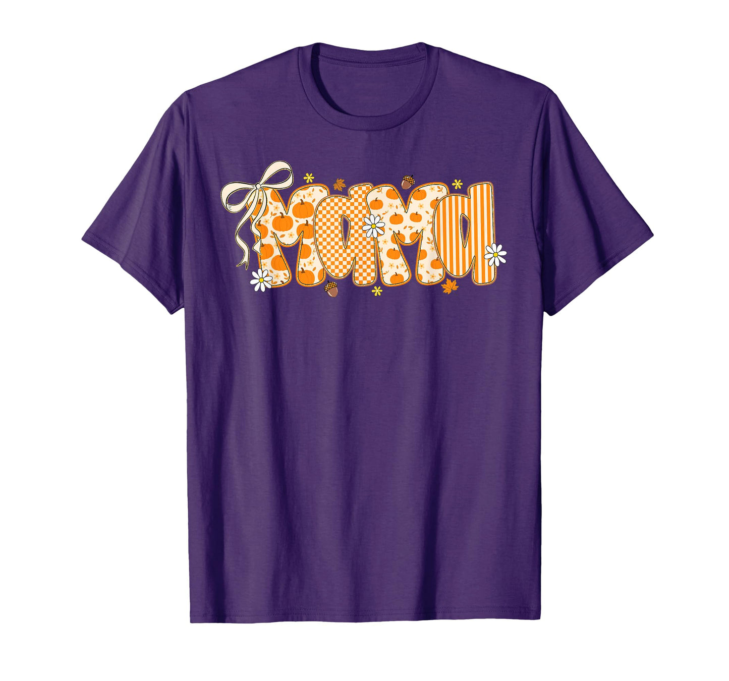 Retro Mama Mini Fall Pumpkin Family Cool Matching Tees T-Shirt