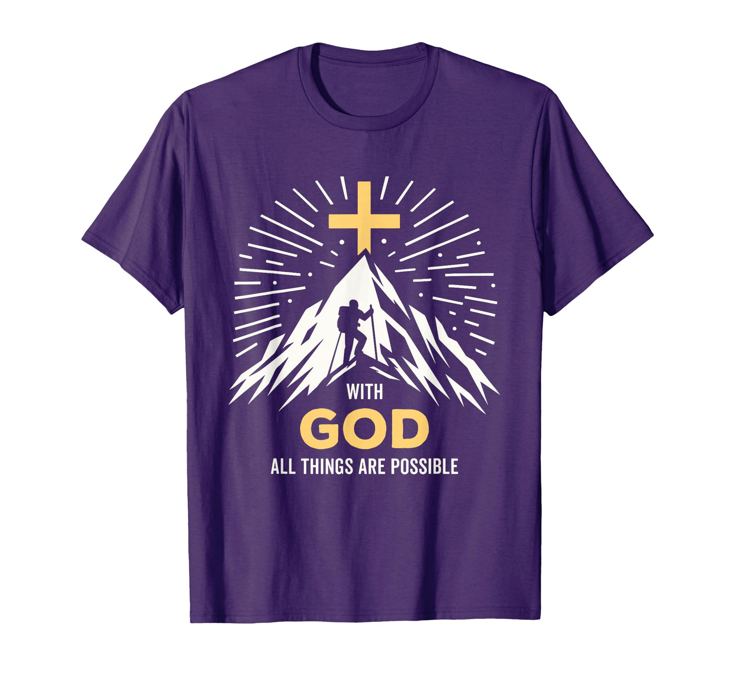 with God All Things are Possible Religious Inspirational T-Shirt