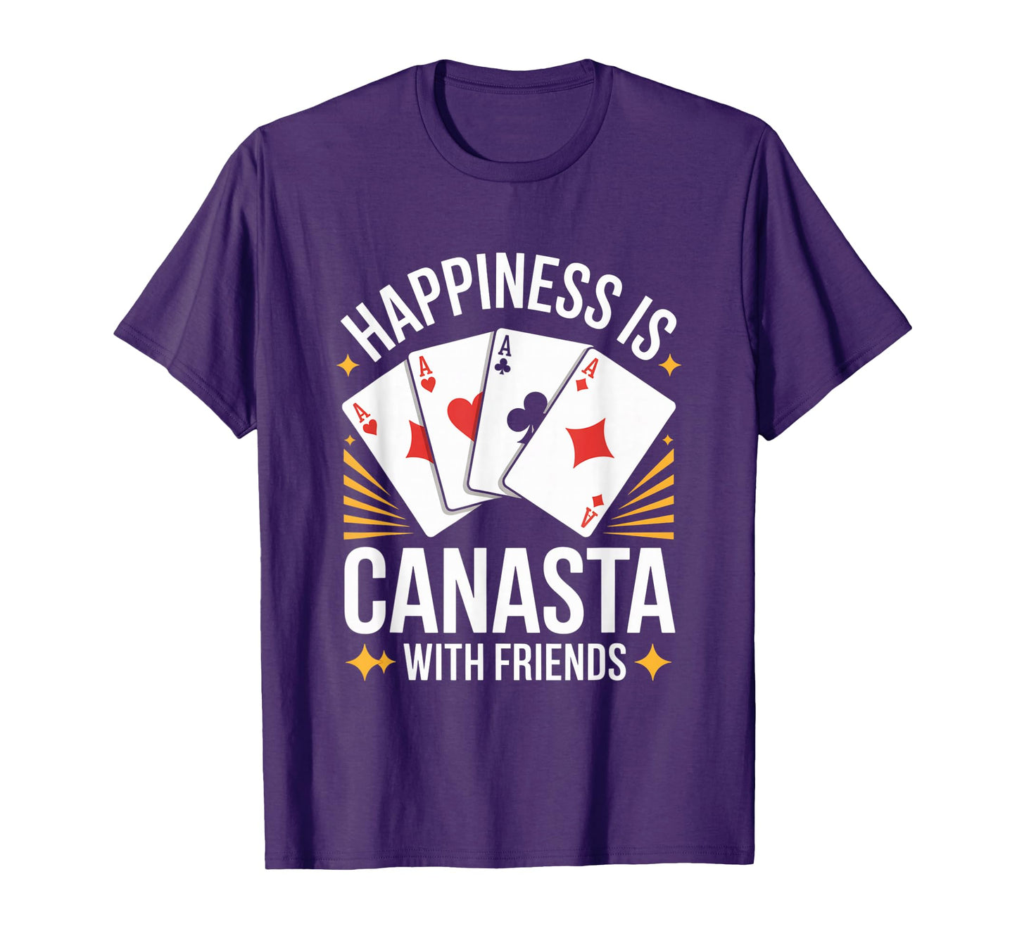 Happiness is Playing Canasta Card Game with Friends Canasta T-Shirt