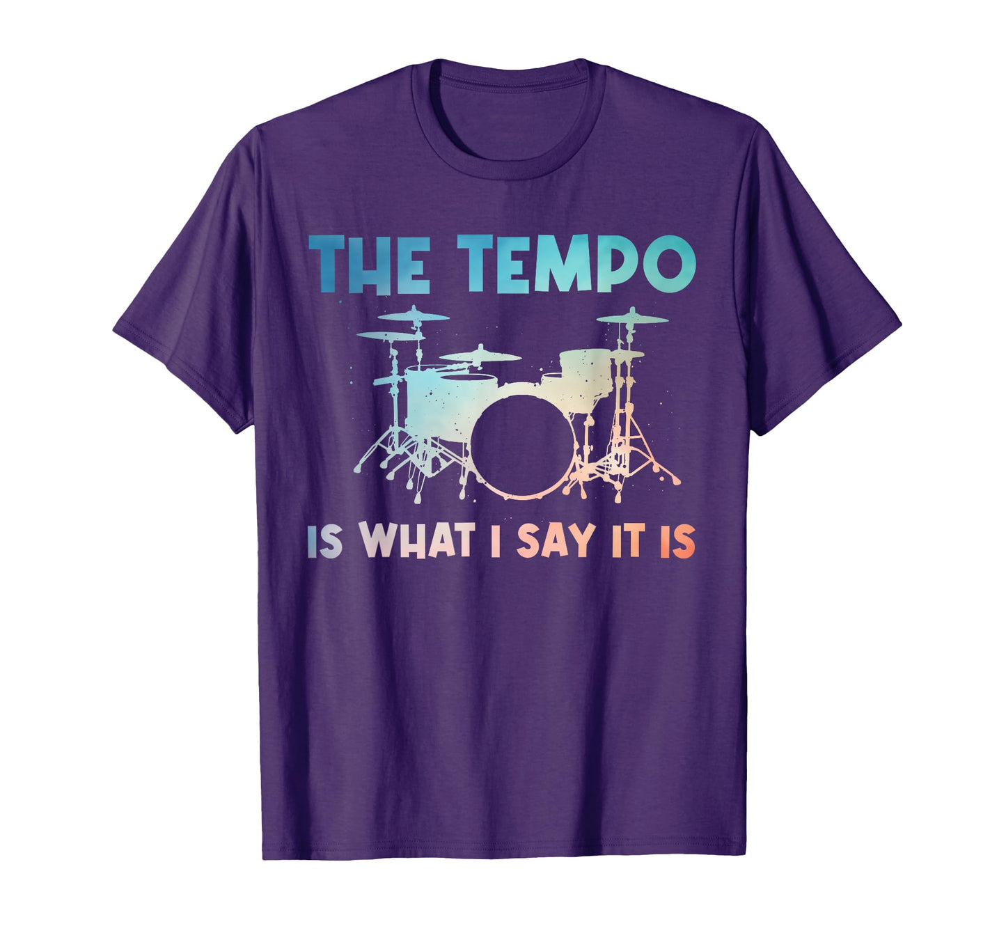 Funny Drumming Art for Men Women Drumline Drum Set Drummer T-Shirt