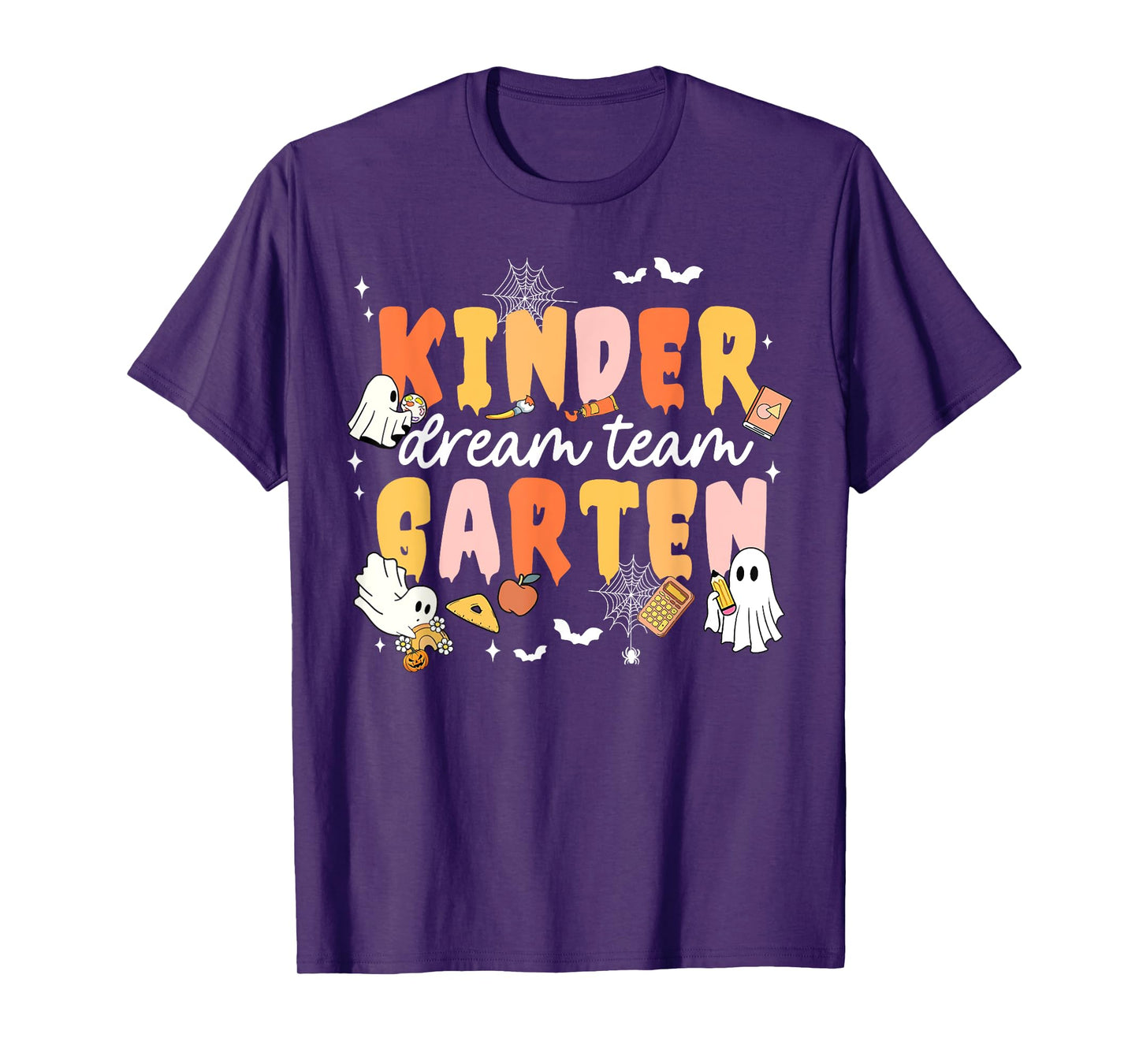 Kindergarten Dream Ghost Team Fall Halloween Spooky Teachers T-Shirt