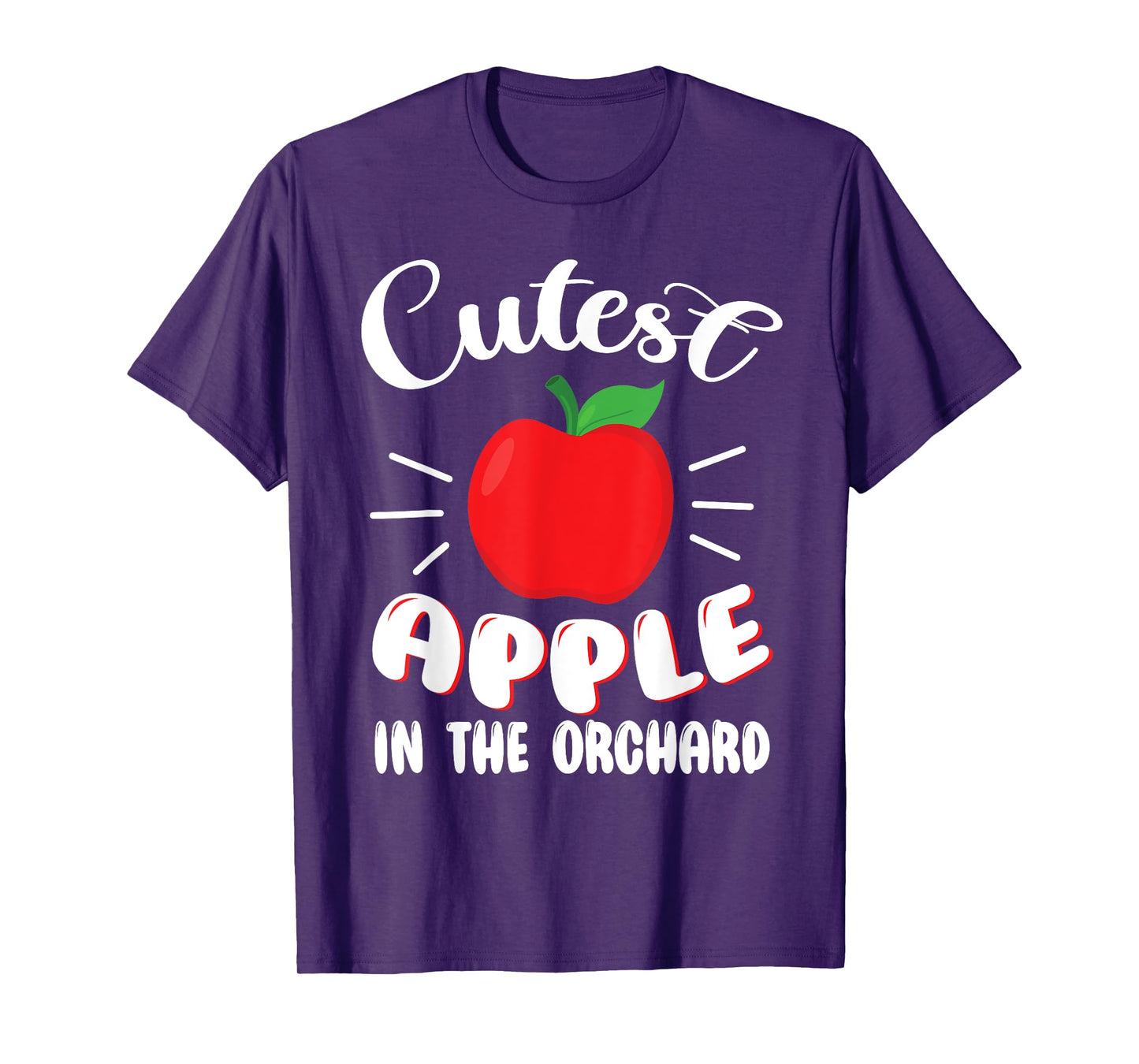 Funny Cutest Apple In The Orchard Apple Picking Kids T-Shirt