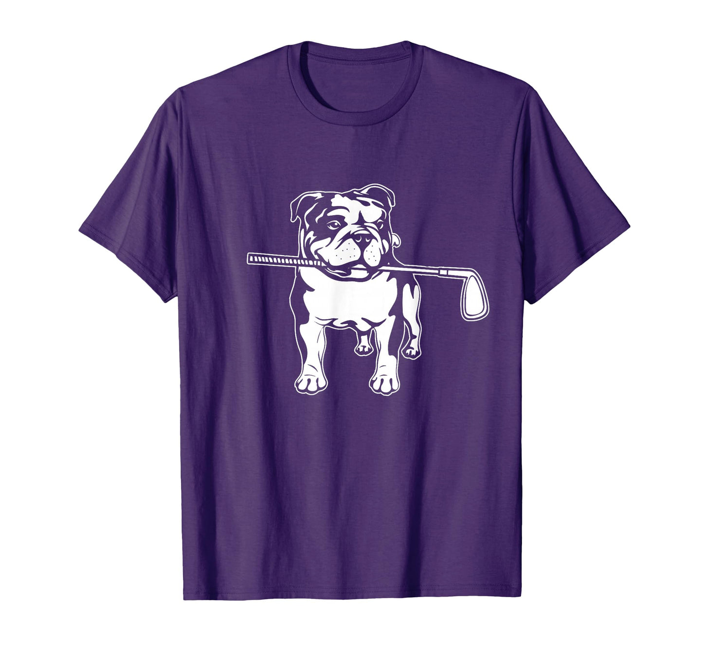 English Bulldog with Golf Clubs Dog Owner Dogs T-Shirt