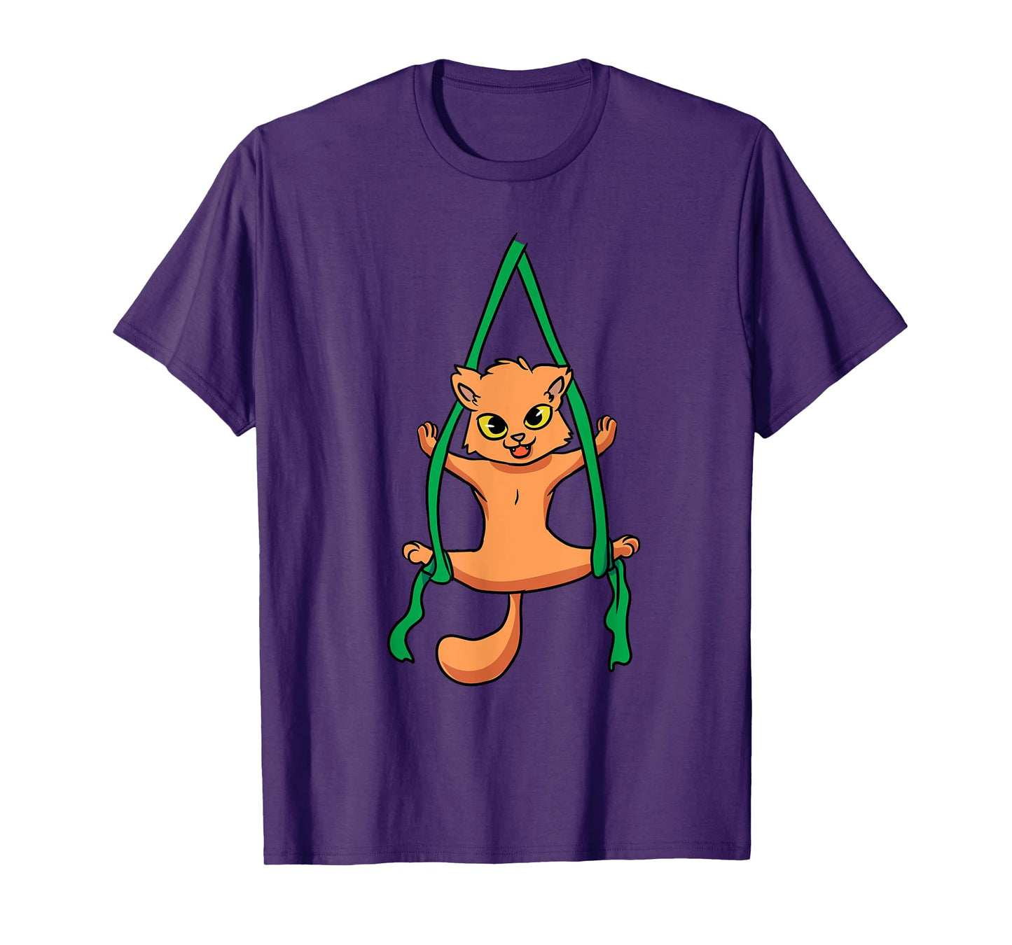 Aerial Silk Dancer Acrobat Funny Cat Aerialist Men Women Girls Kids T-Shirt