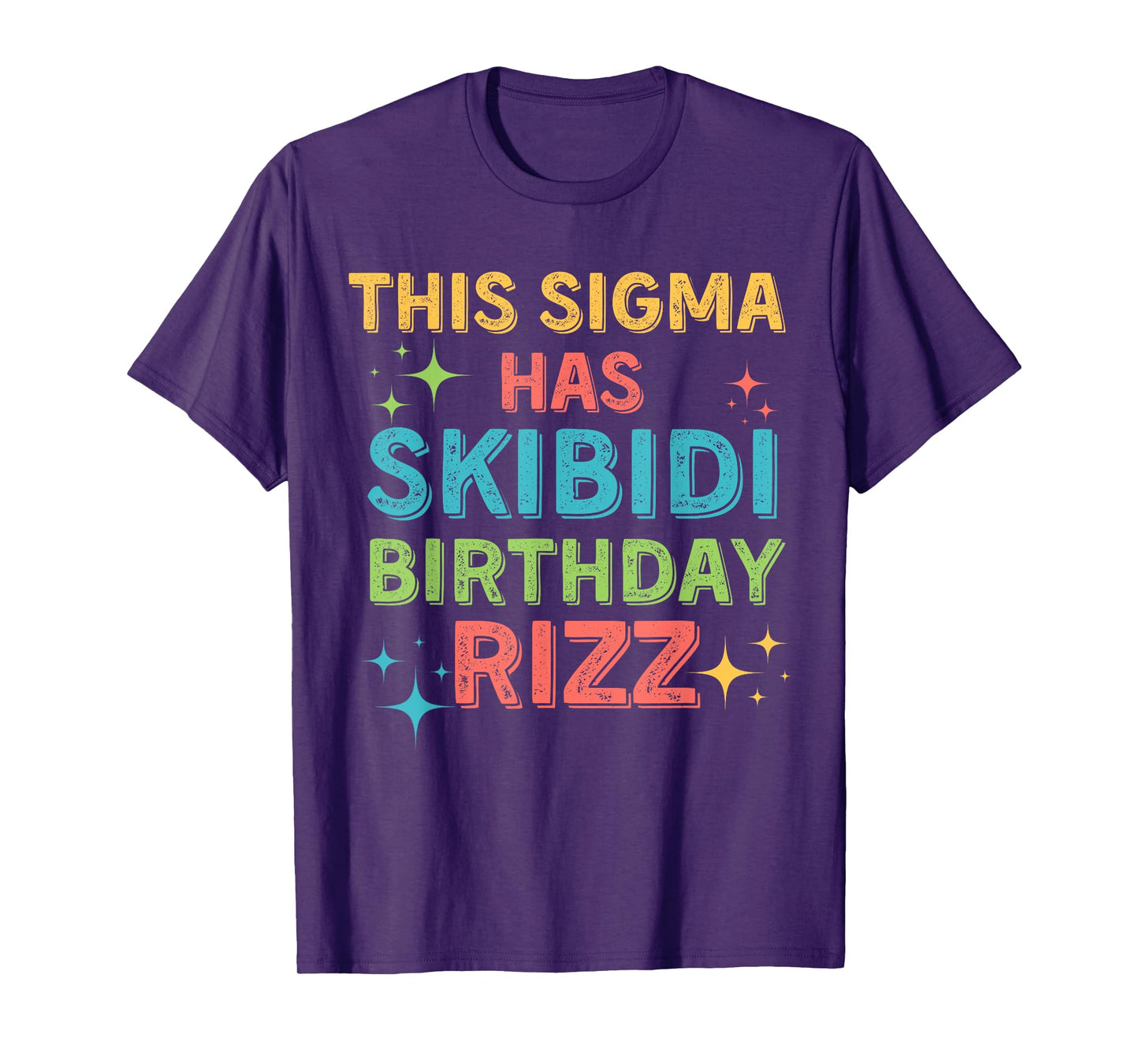 Funny Birthday Shirt - Skibidi Birthday Rizz - Middle School T-Shirt