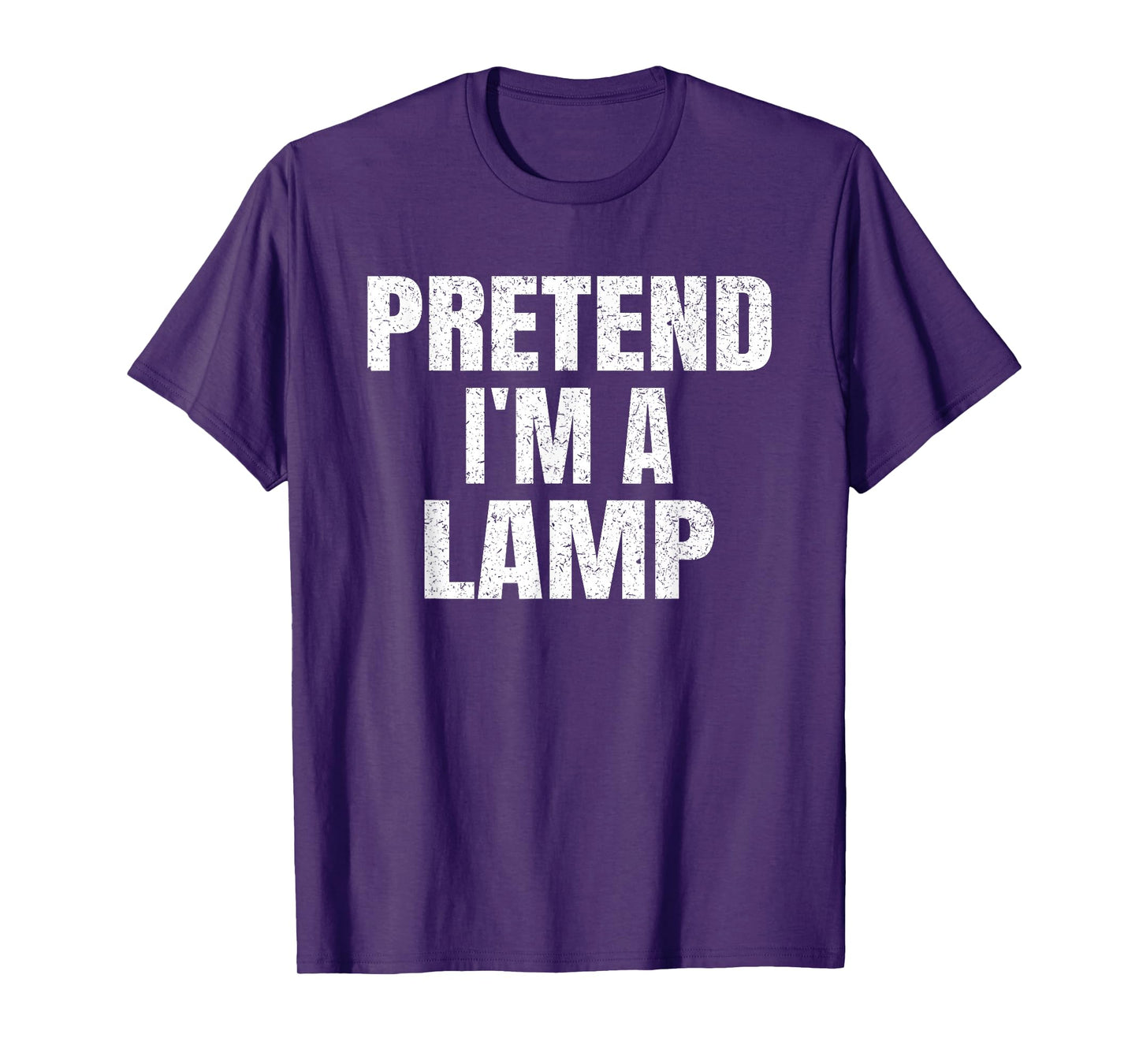Pretend I'm A Lamp Family Group Lazy Easy Halloween Costume T-Shirt